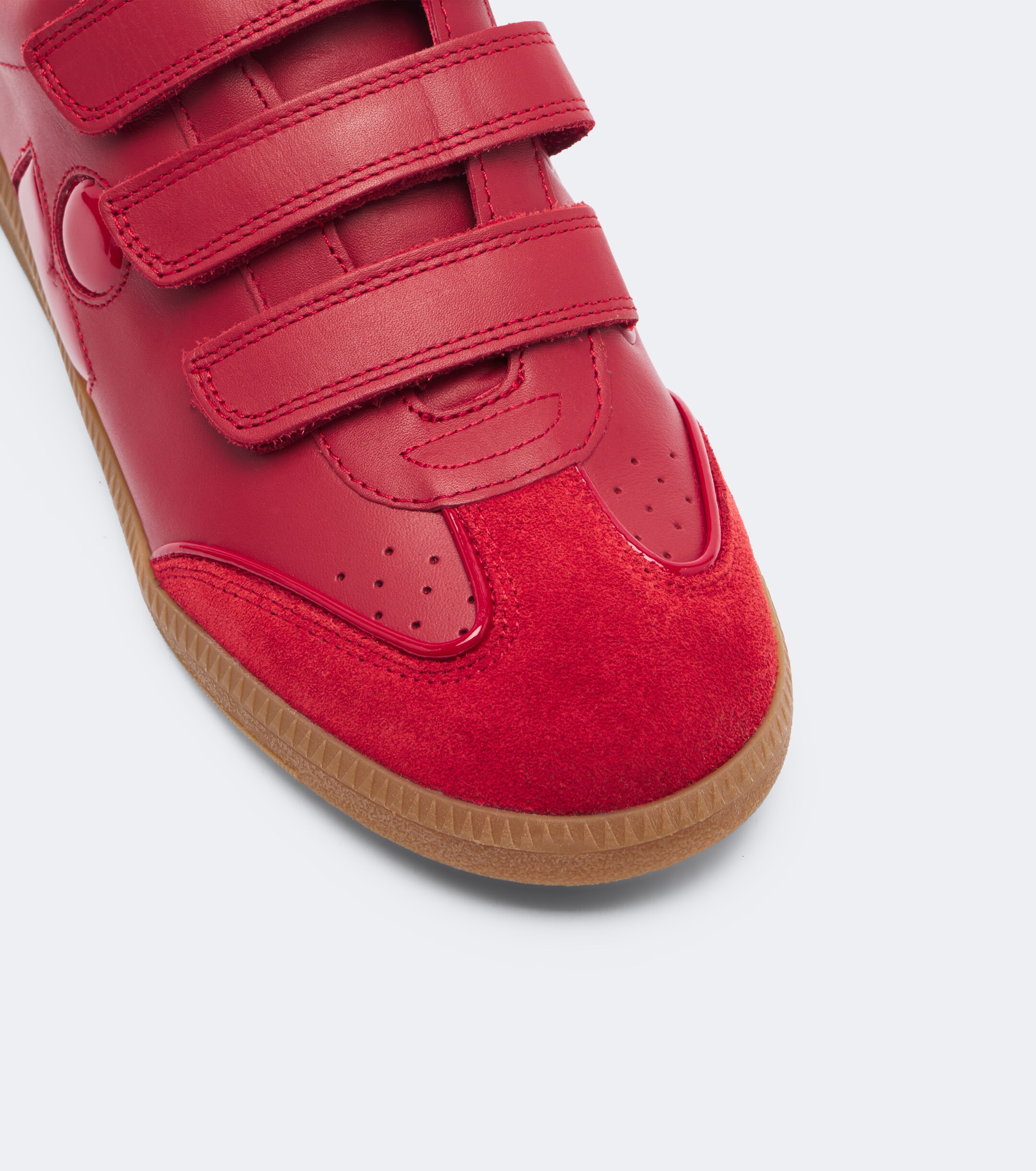 Isabel Marant Isabel Marant Beth suede-trimmed leather sneakers