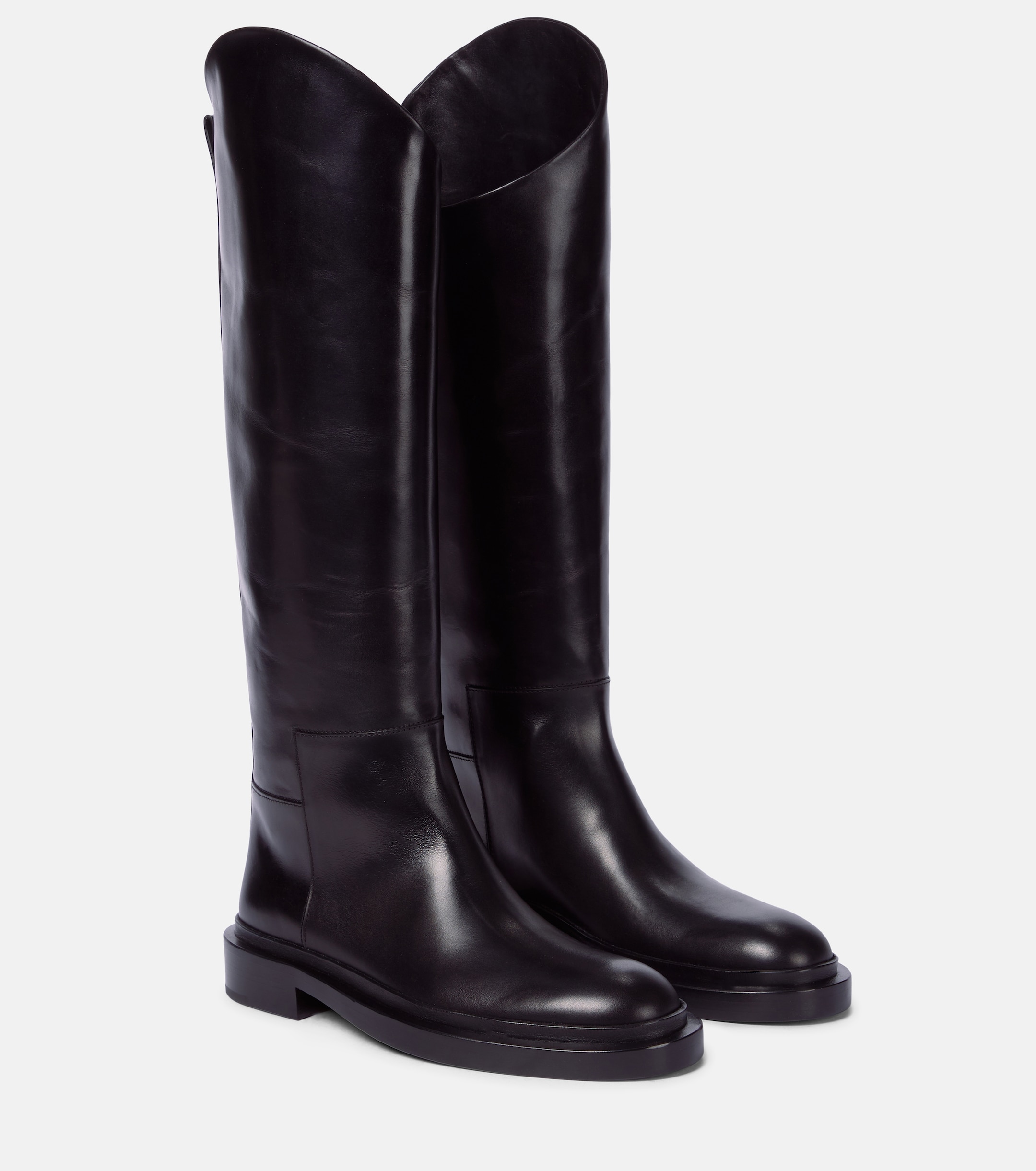 Jil Sander - Leather riding boots | Plush