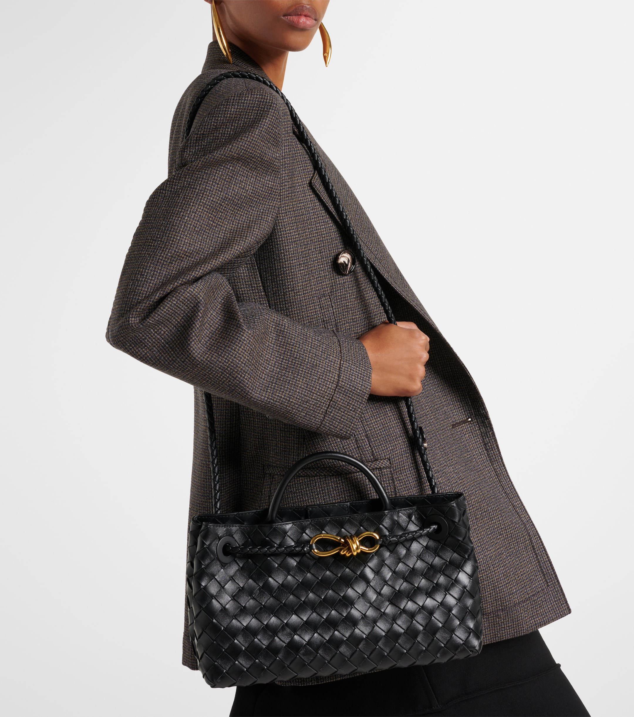 Bottega Veneta East-West Andiamo Intrecciato leather tote bag