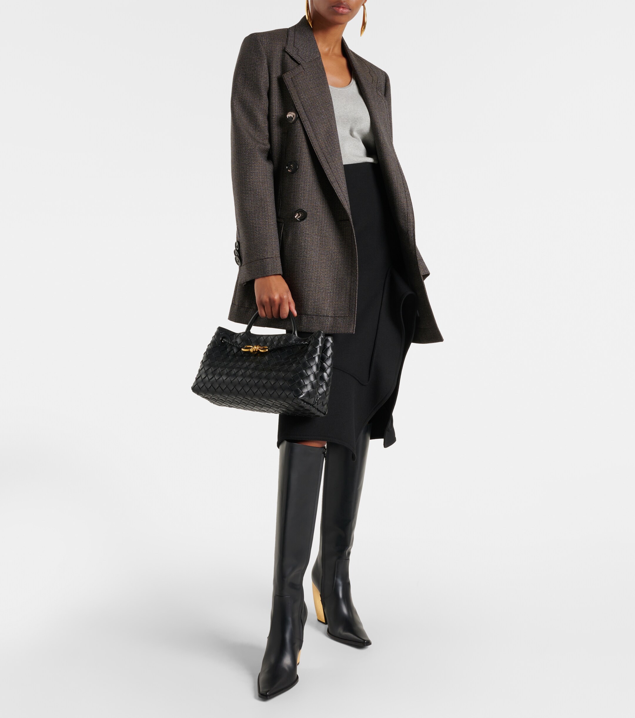 Bottega Veneta East-West Andiamo Intrecciato leather tote bag