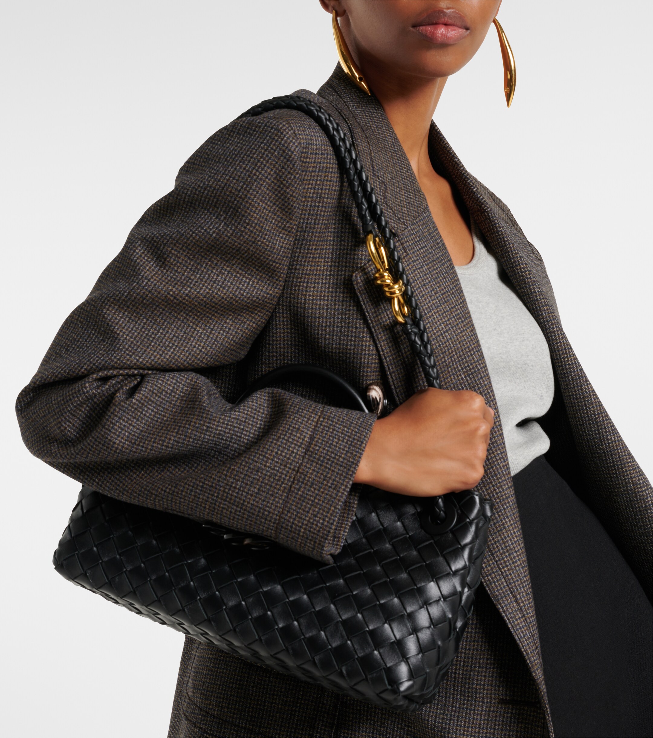 Bottega Veneta East-West Andiamo Intrecciato leather tote bag