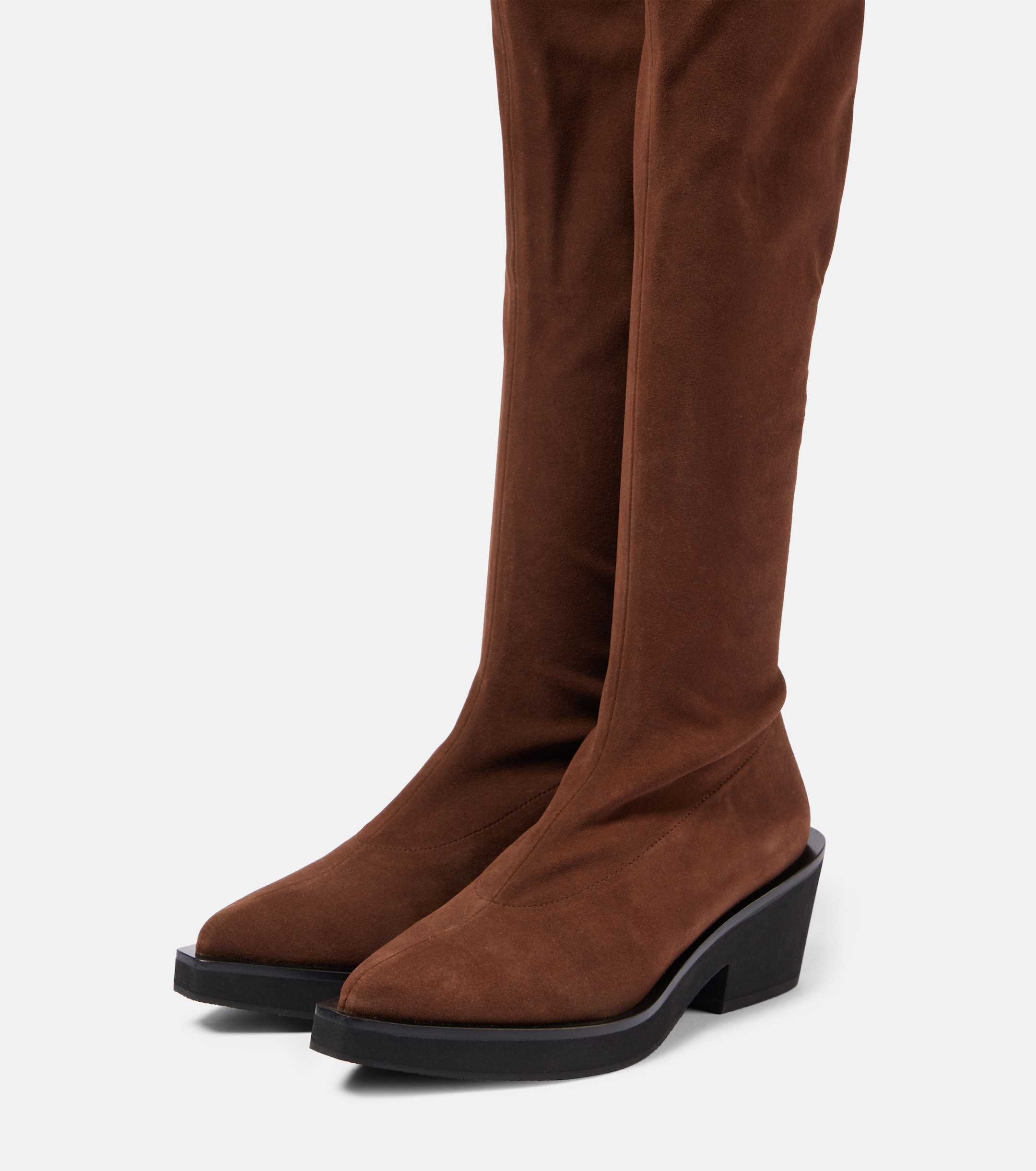 Clergerie Tenny suede over-the-knee boots Plush