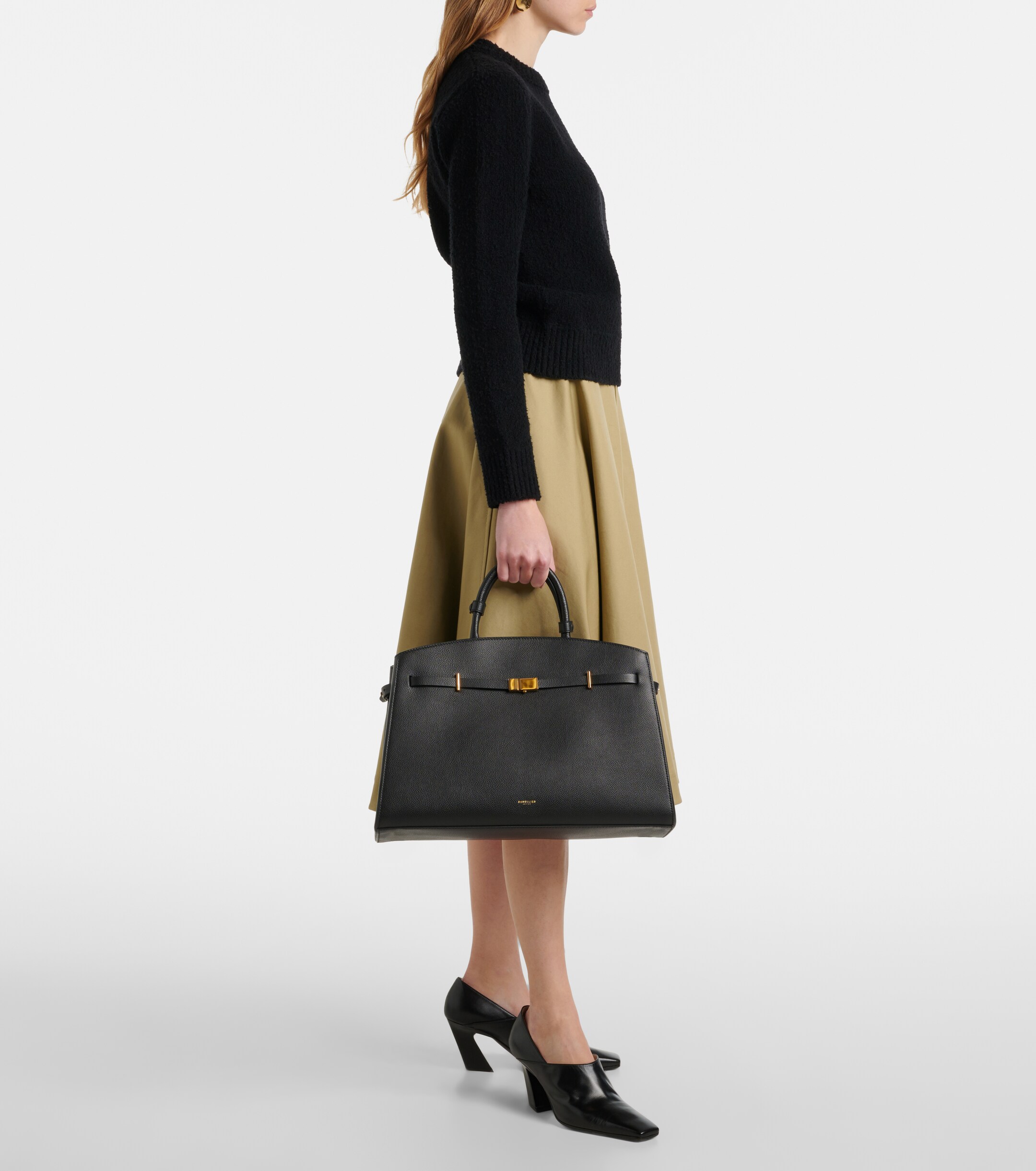 DeMellier Hudson Small leather tote bag thumbnail