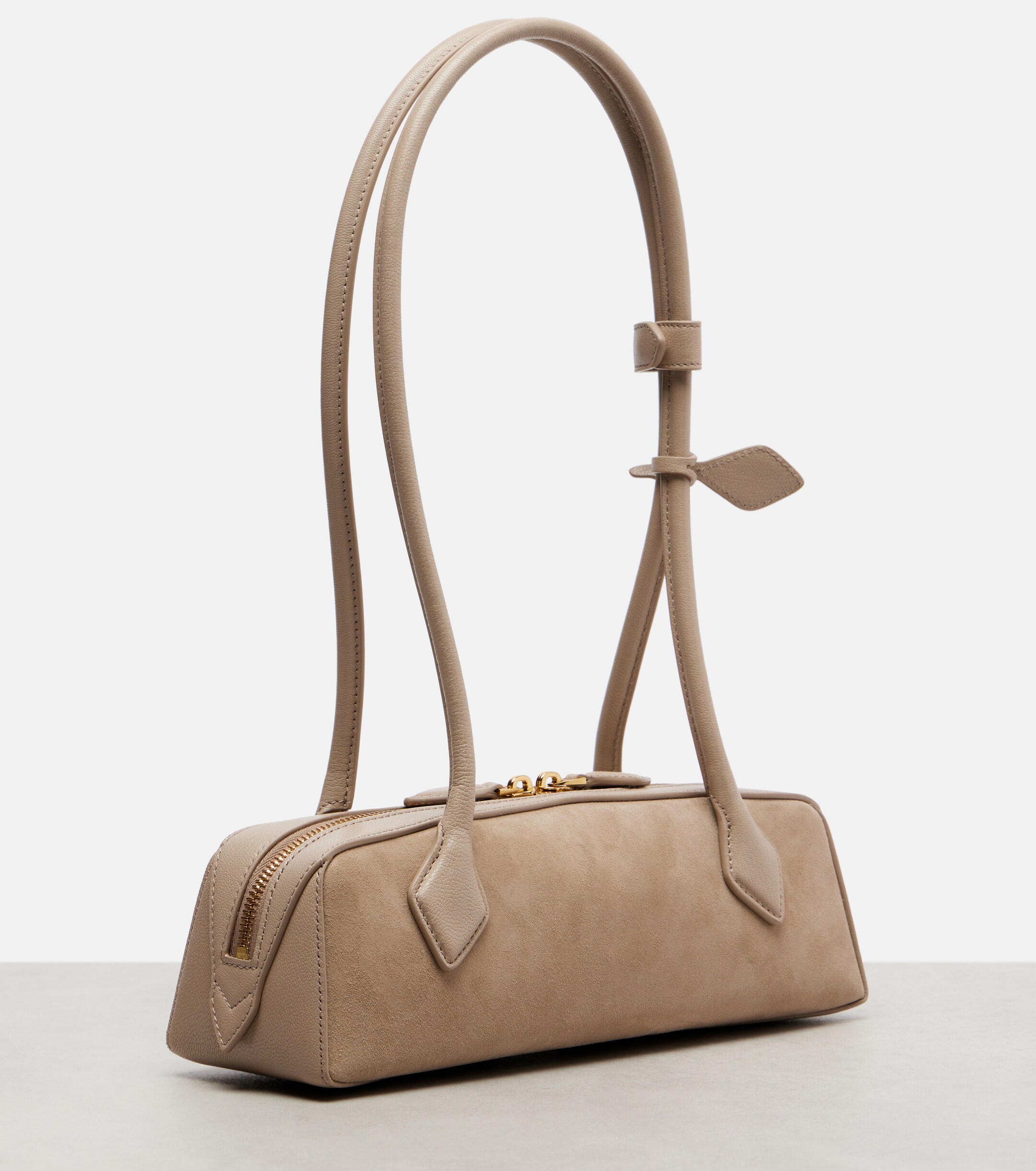Alaïa Le Teckel Small suede shoulder bag