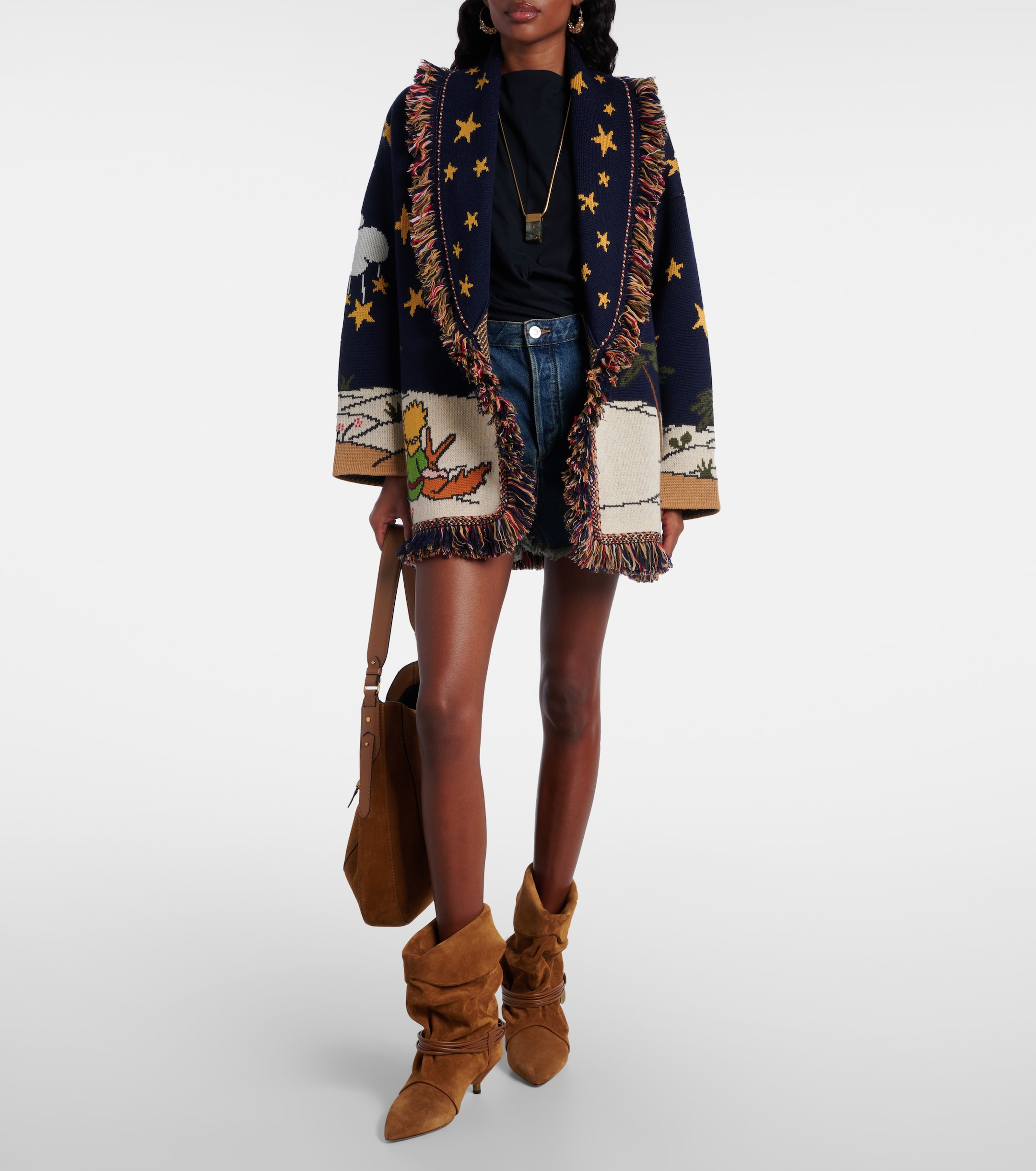 Alanui The Little Prince virgin wool cardigan