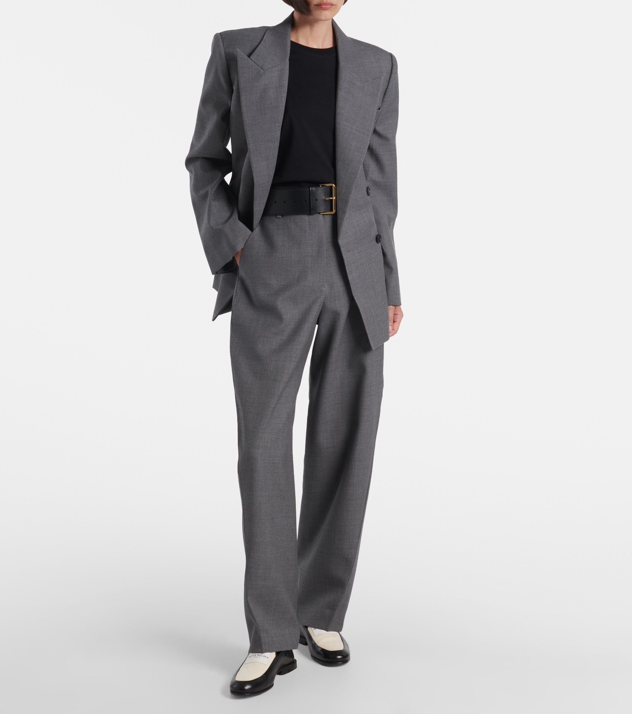 Givenchy Double-breasted wool tuxedo jacket