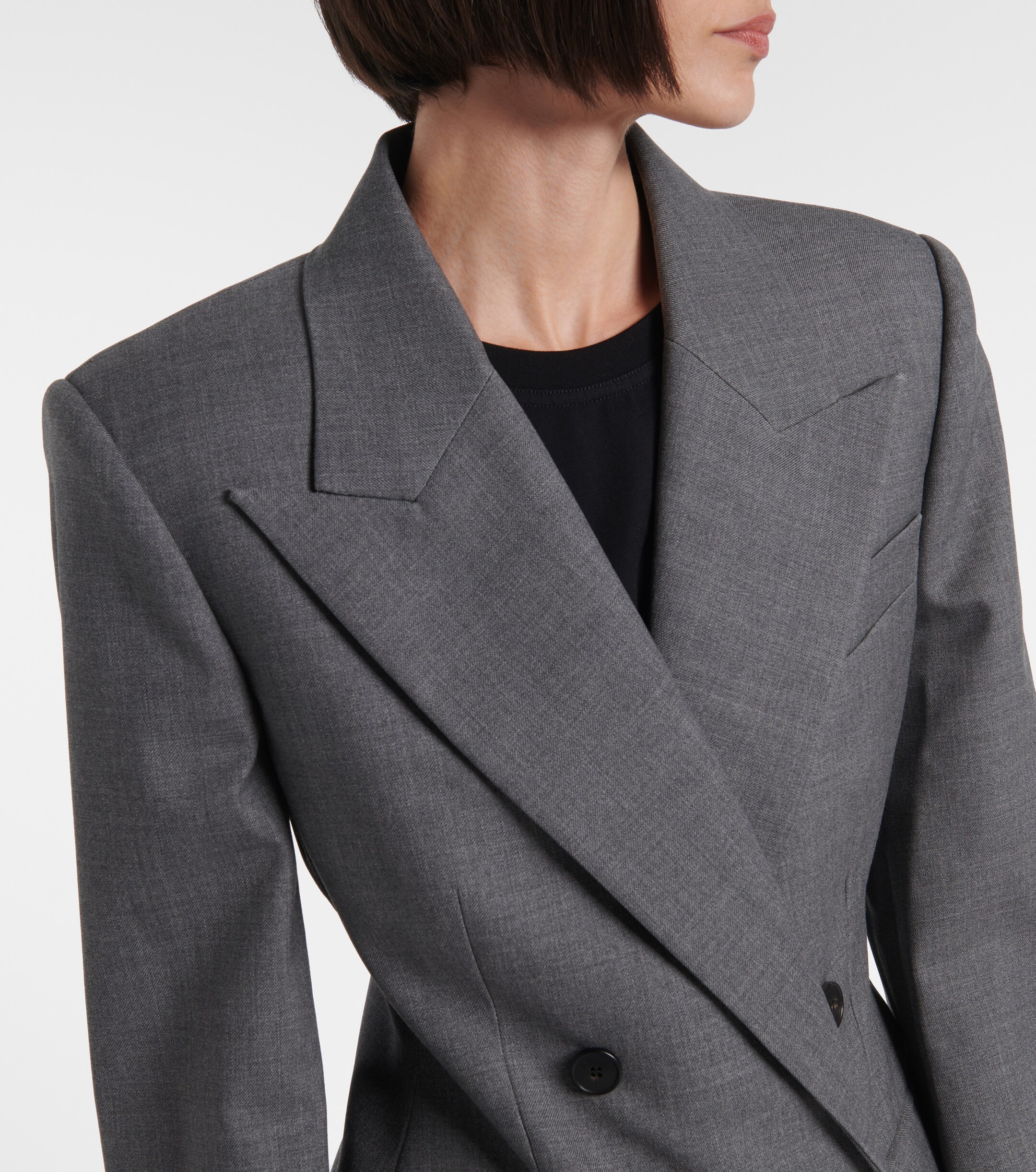Givenchy Double-breasted wool tuxedo jacket