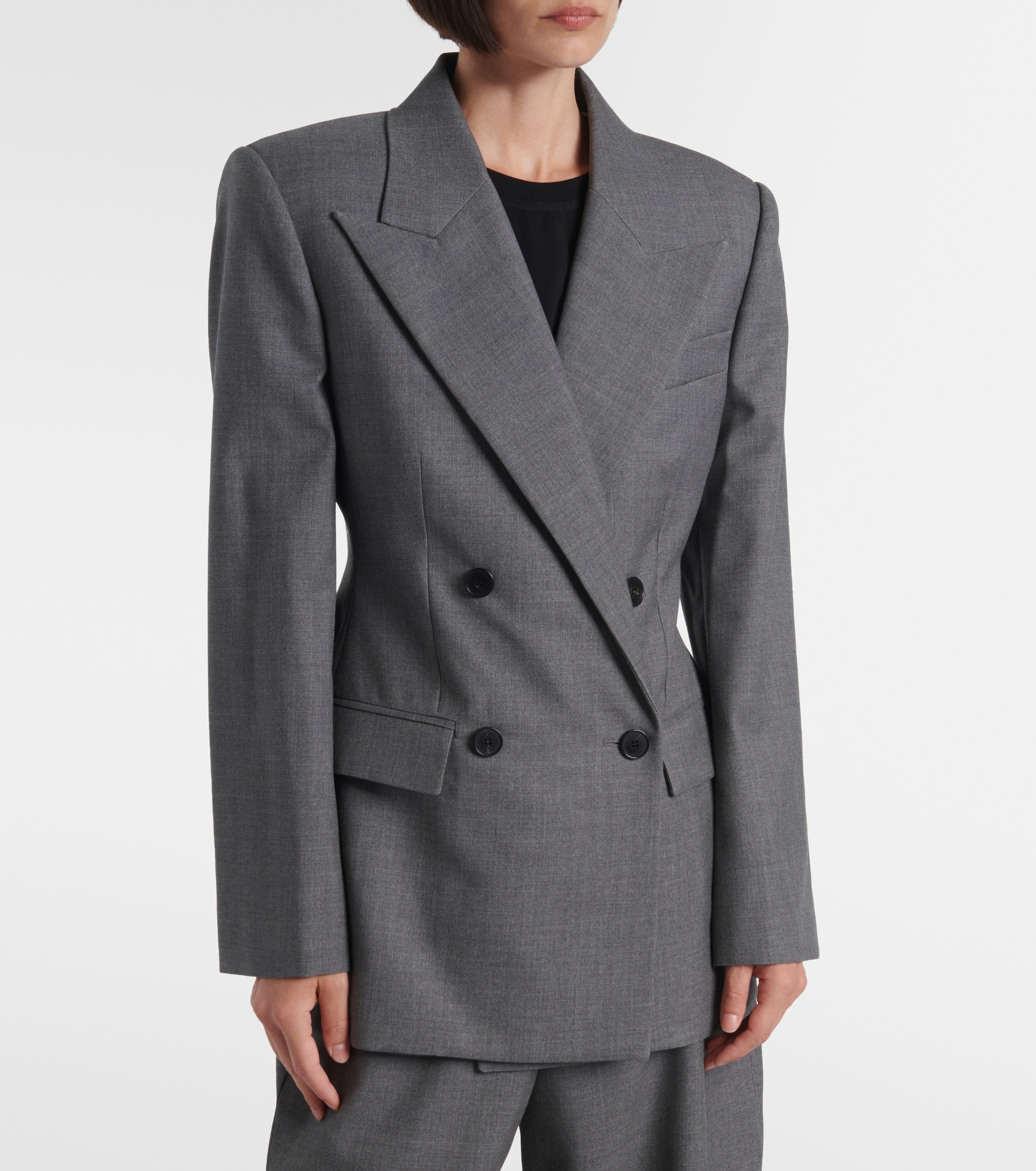 Givenchy Double-breasted wool tuxedo jacket