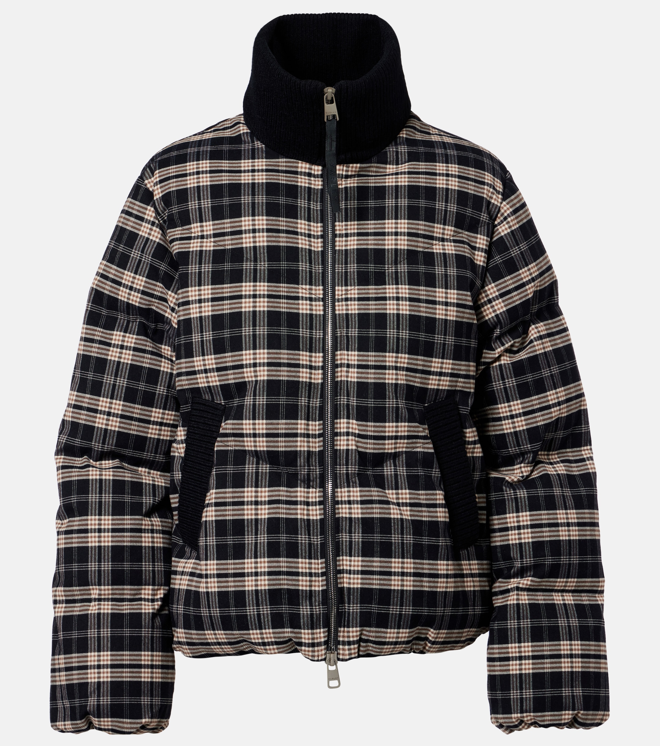 Varley Bryony checked flannel puffer jacket thumbnail