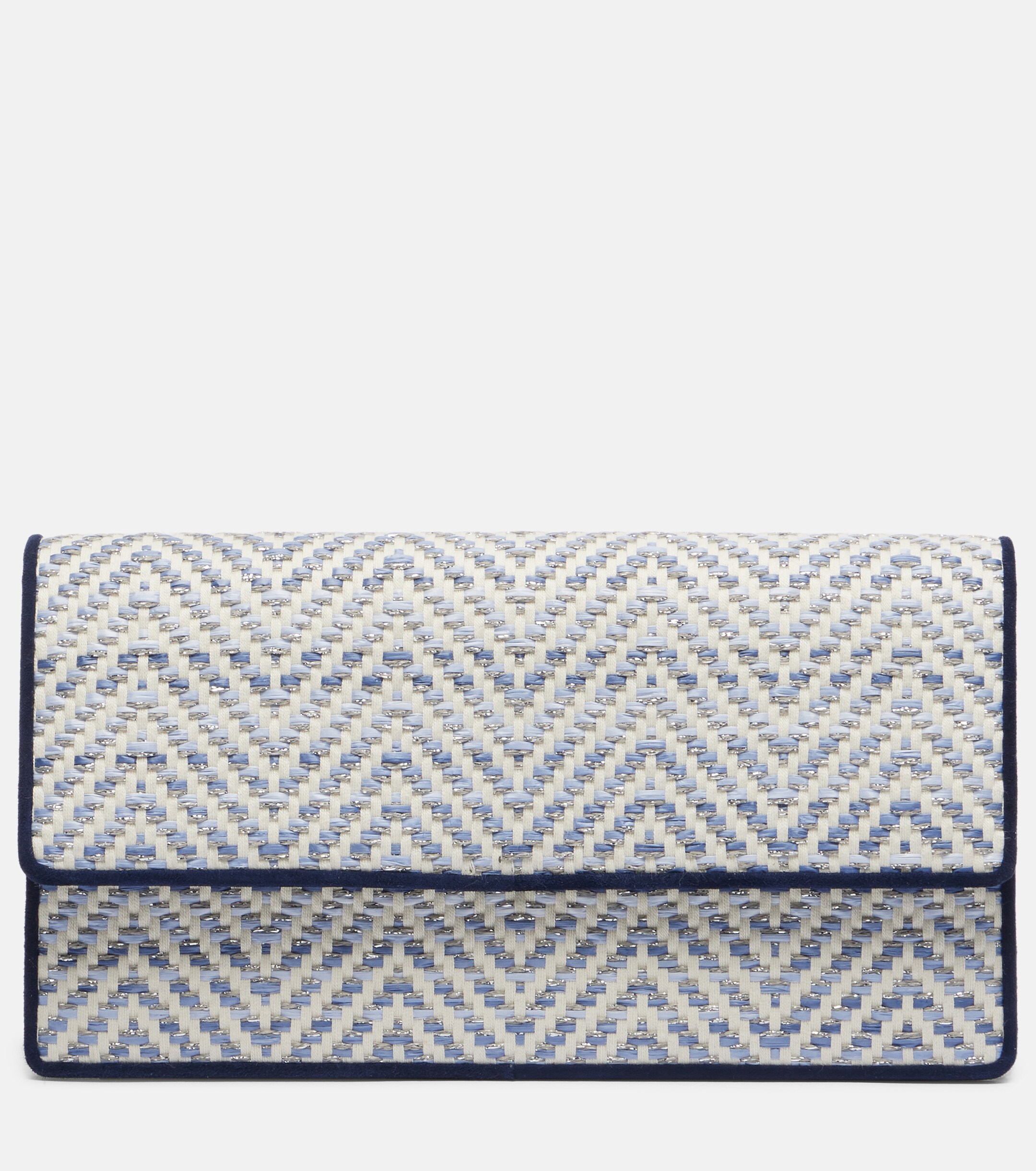 MANOLO BLAHNIK Capripla raffia clutch