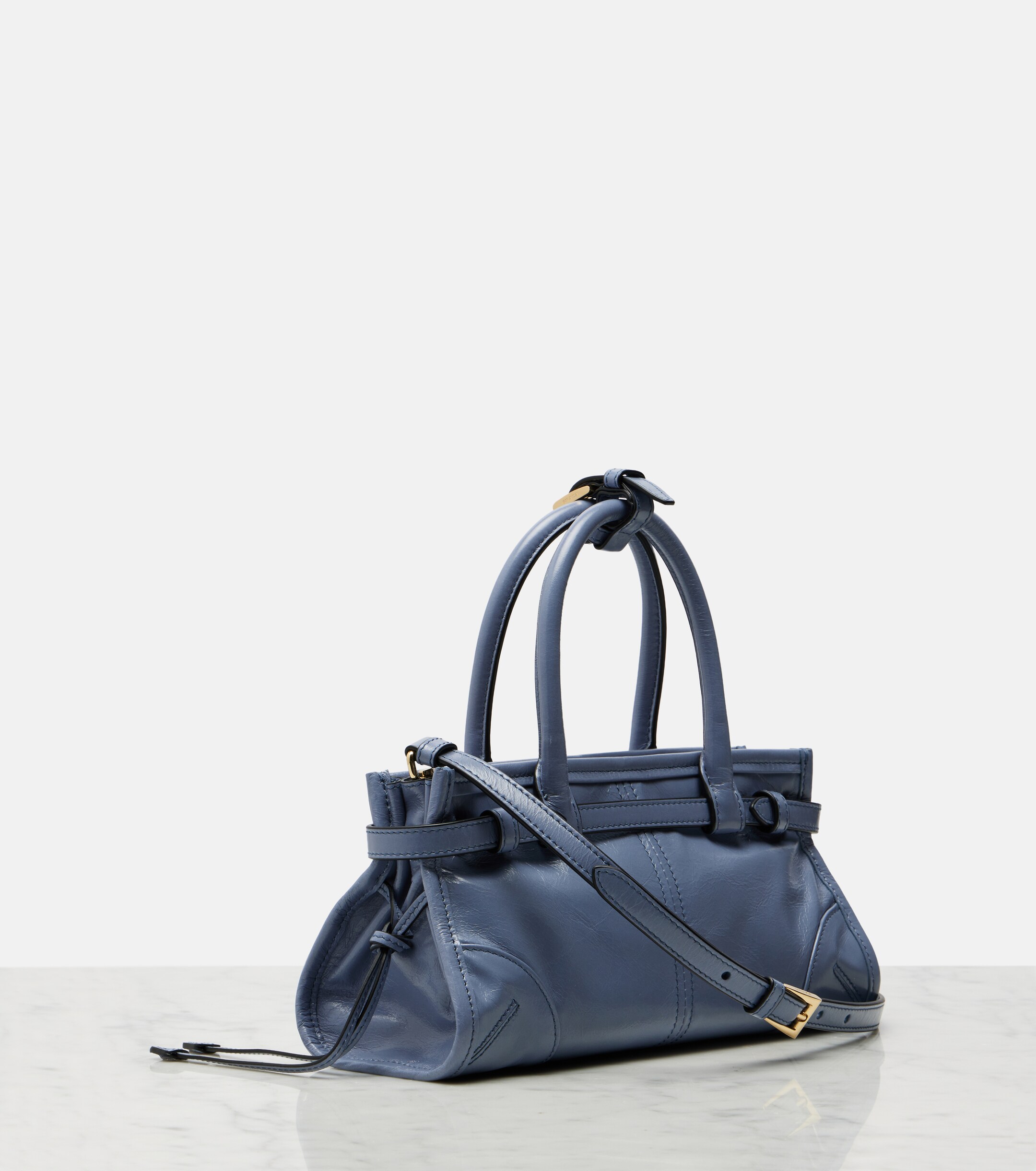 Prada Prada Bonnie Mini leather top-handle bag