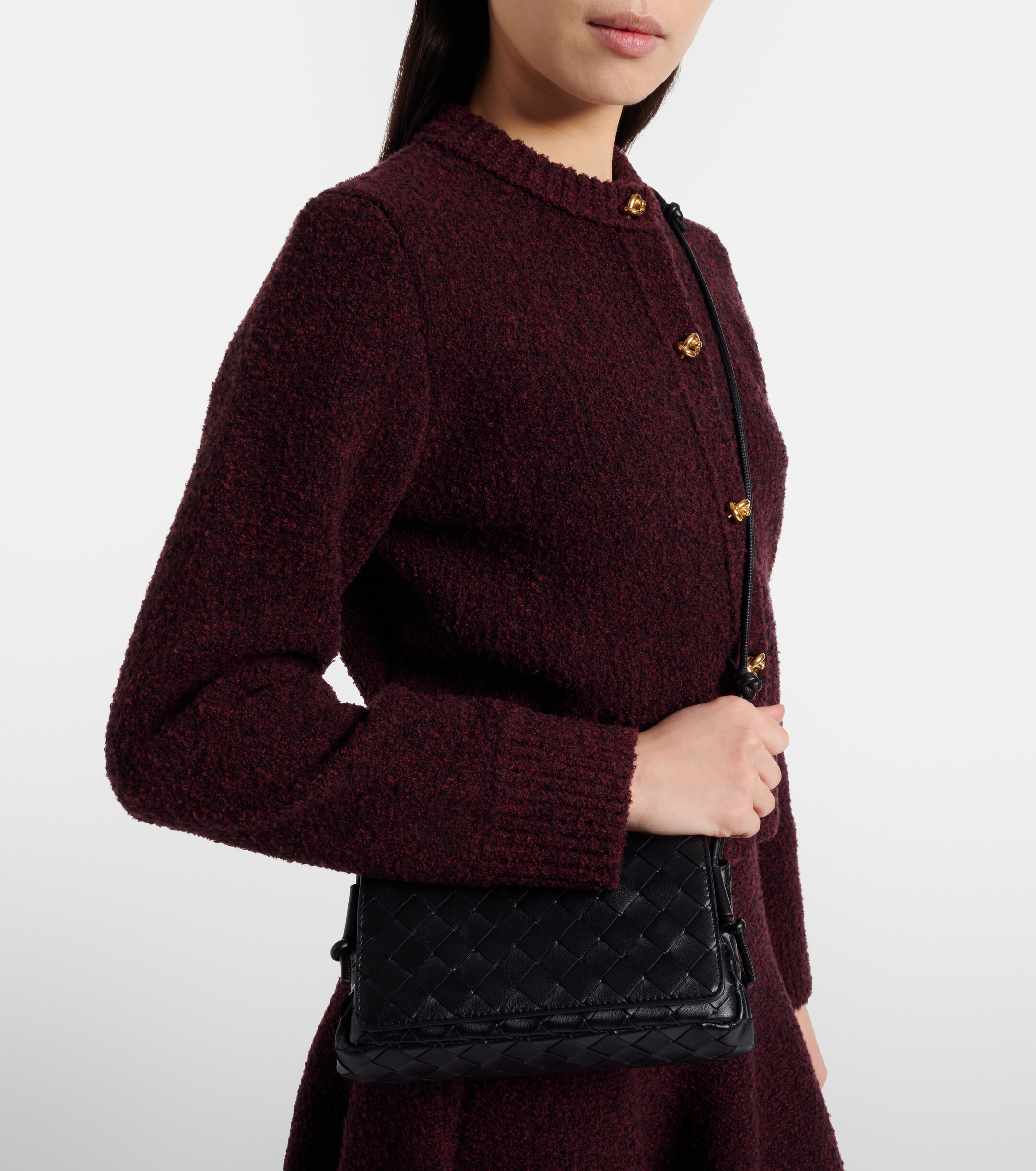 Bottega Veneta Notturno leather crossbody bag