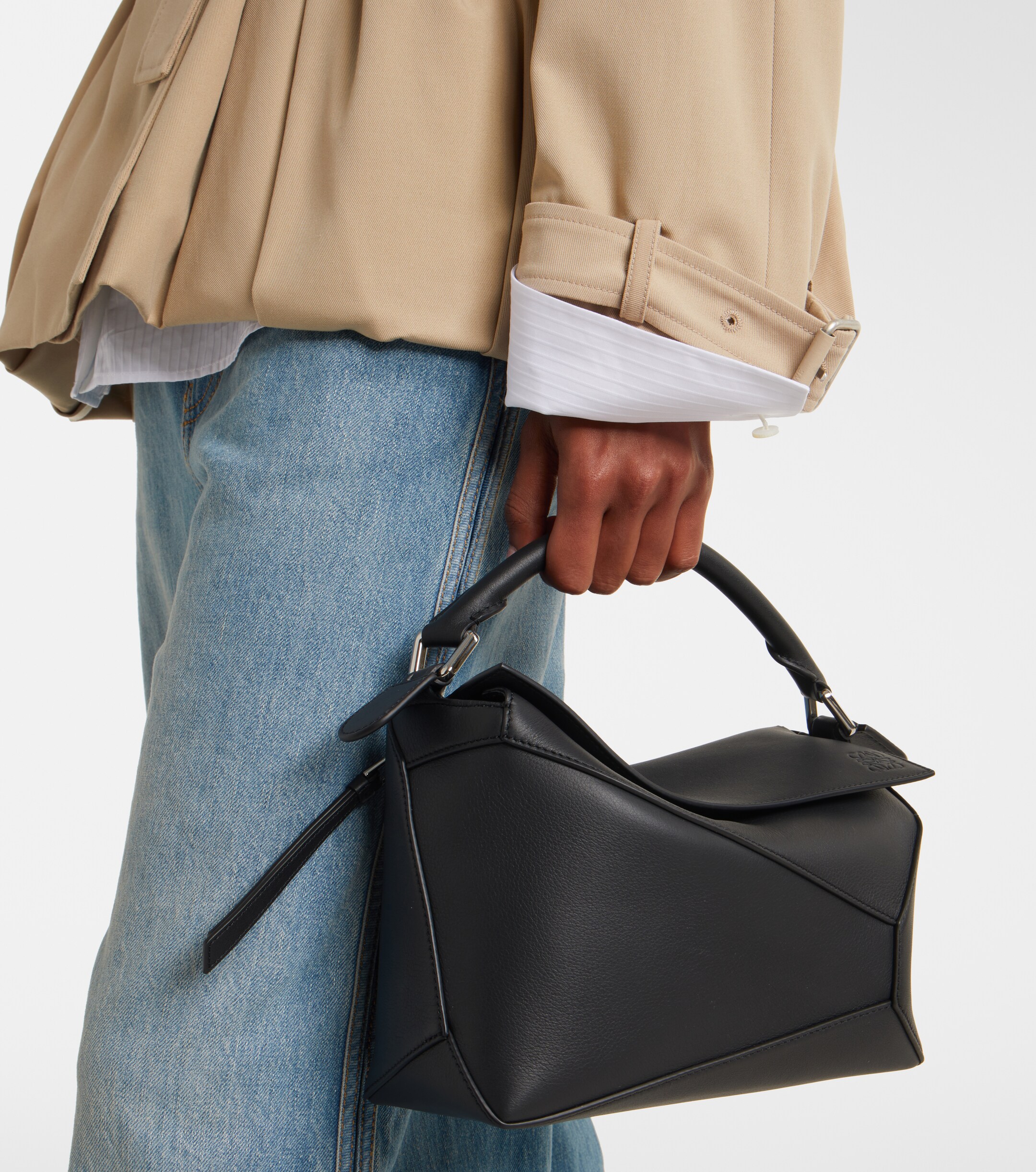 Loewe Puzzle Edge Small leather top-handle bag