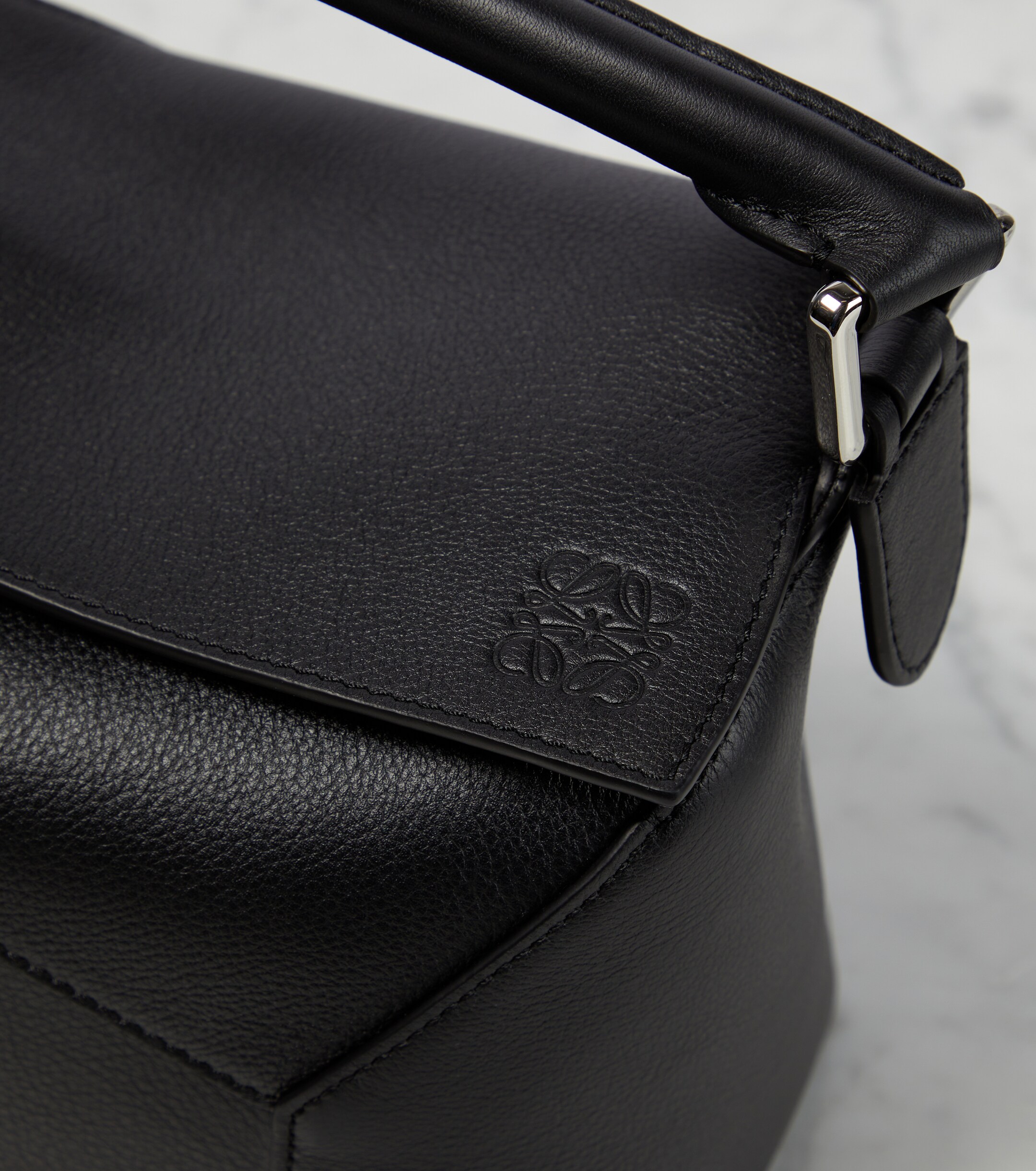 Loewe Puzzle Edge Small leather top-handle bag