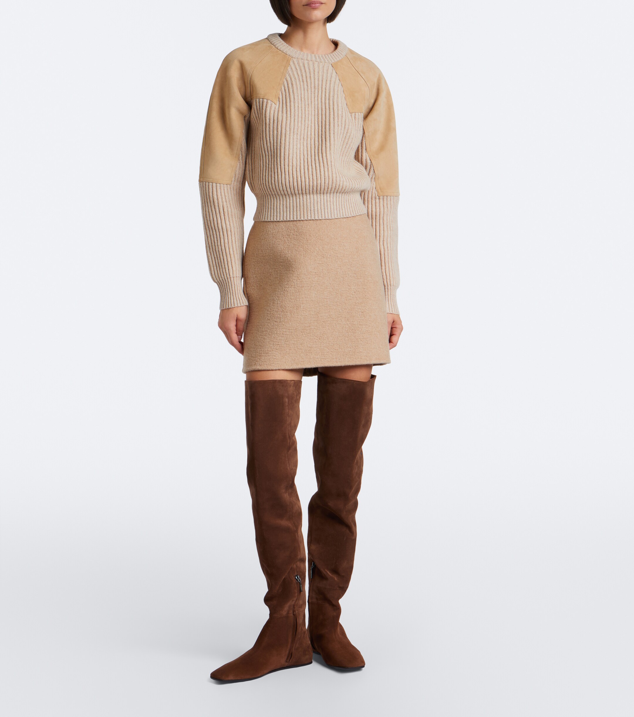 Max Mara Max Mara Camel hair and mohair miniskirt