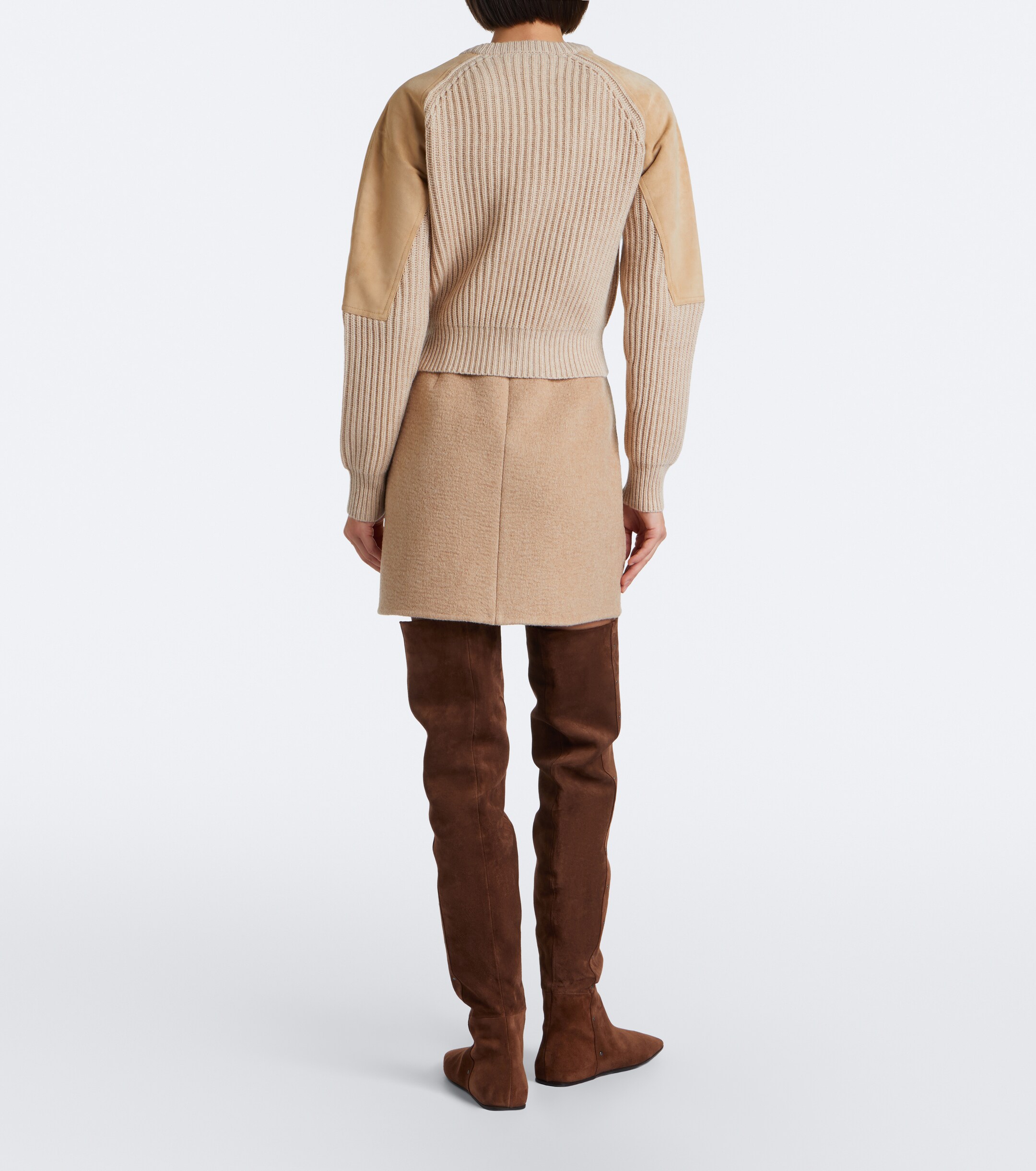 Max Mara Max Mara Camel hair and mohair miniskirt
