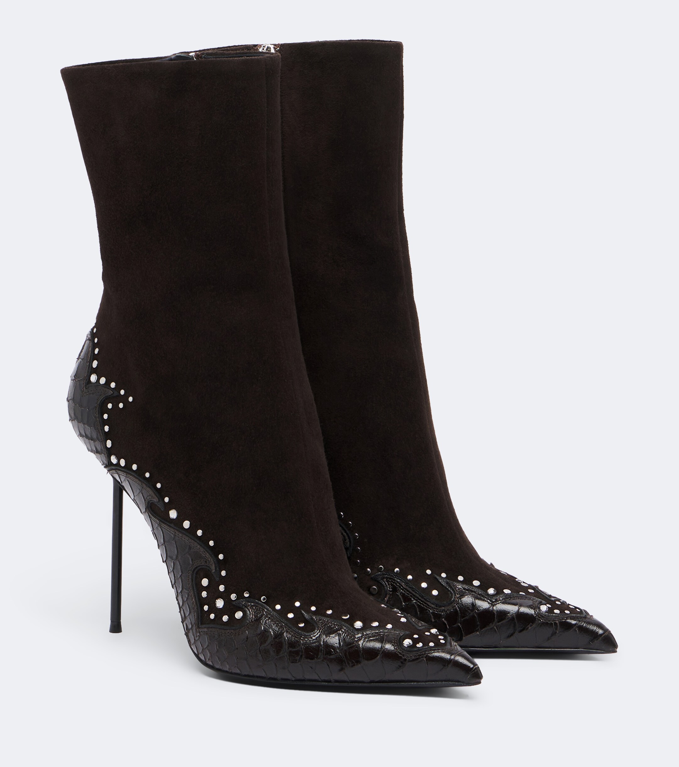 Paris Texas Paris Texas Lidia Queen of Hearts leather ankle boots