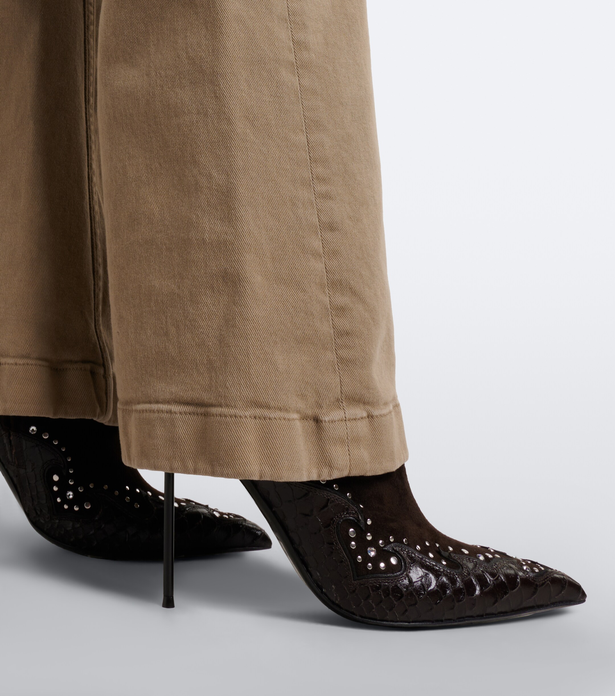 Paris Texas Paris Texas Lidia Queen of Hearts leather ankle boots