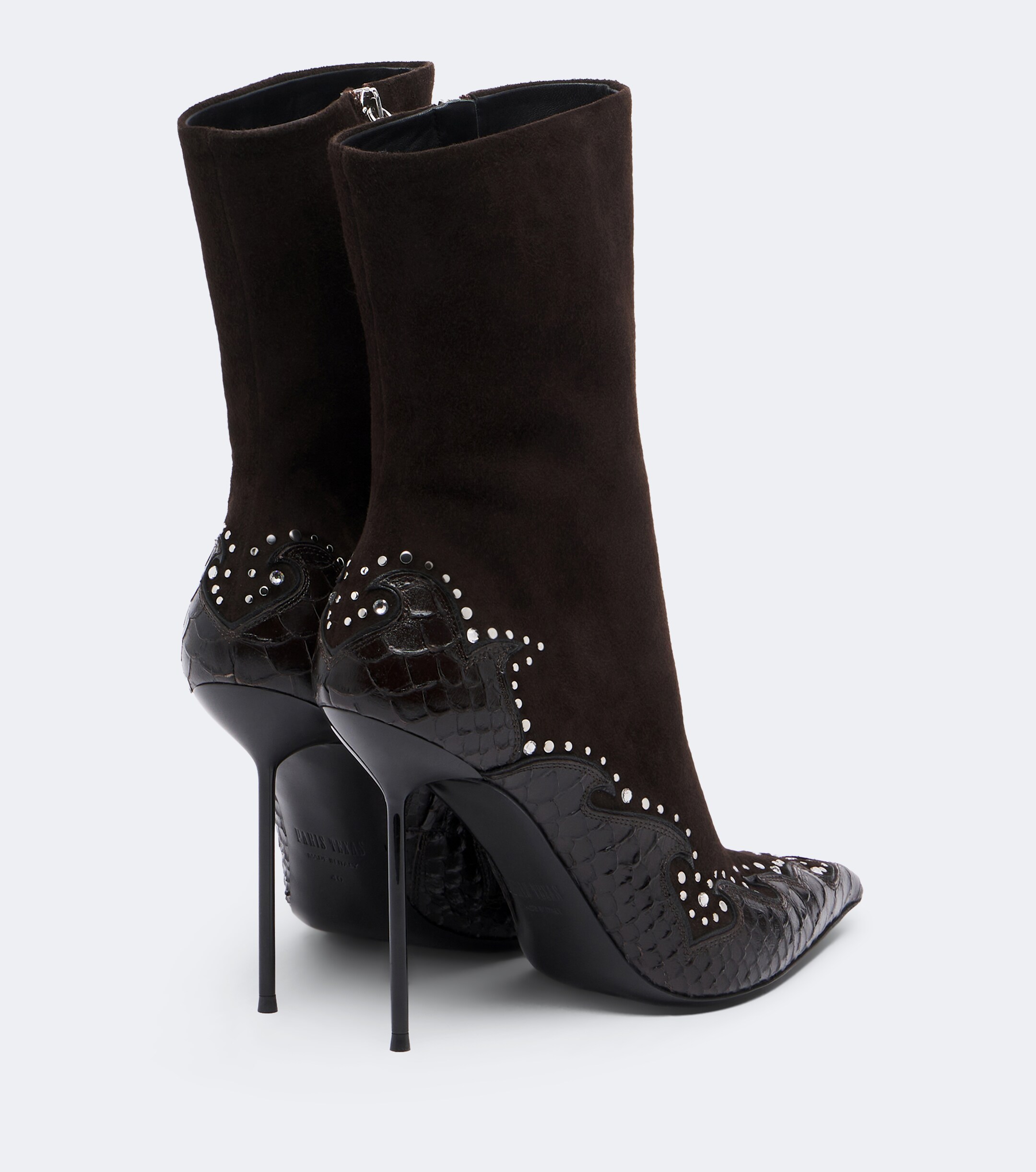 Paris Texas Paris Texas Lidia Queen of Hearts leather ankle boots