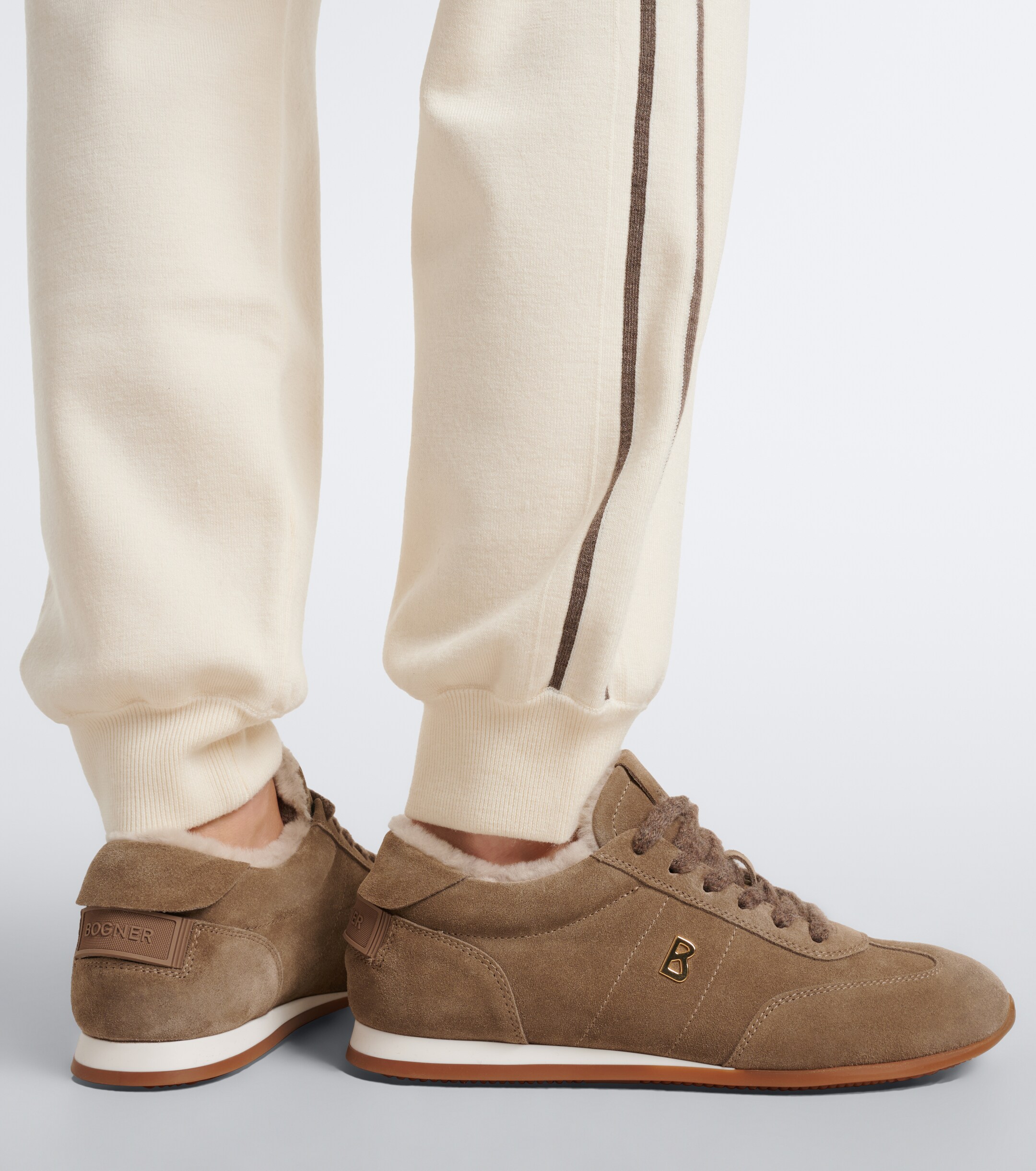 BOGNER Bogner Valencia shearling-lined suede sneakers
