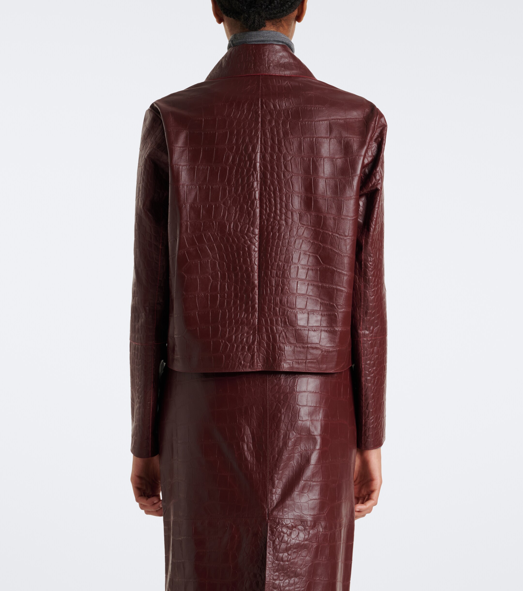 ARMA Arma Emy croc-effect leather jacket