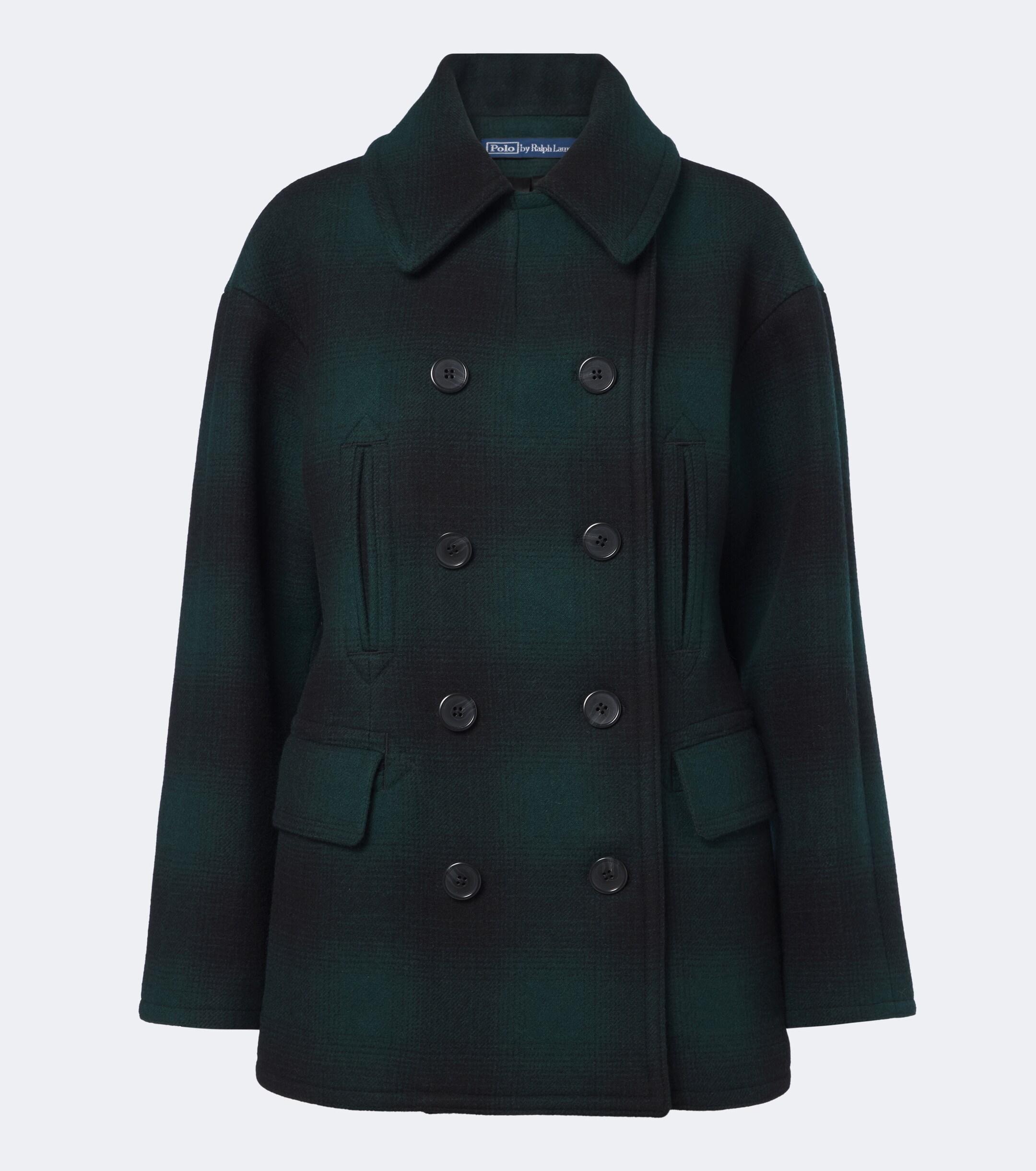 Polo Ralph Lauren Polo Ralph Lauren Plaid wool-blend peacoat