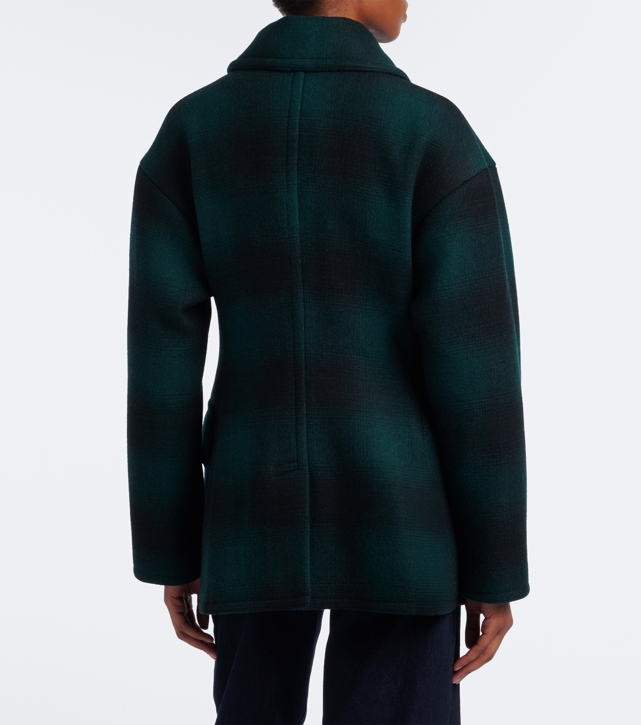 Polo Ralph Lauren Polo Ralph Lauren Plaid wool-blend peacoat