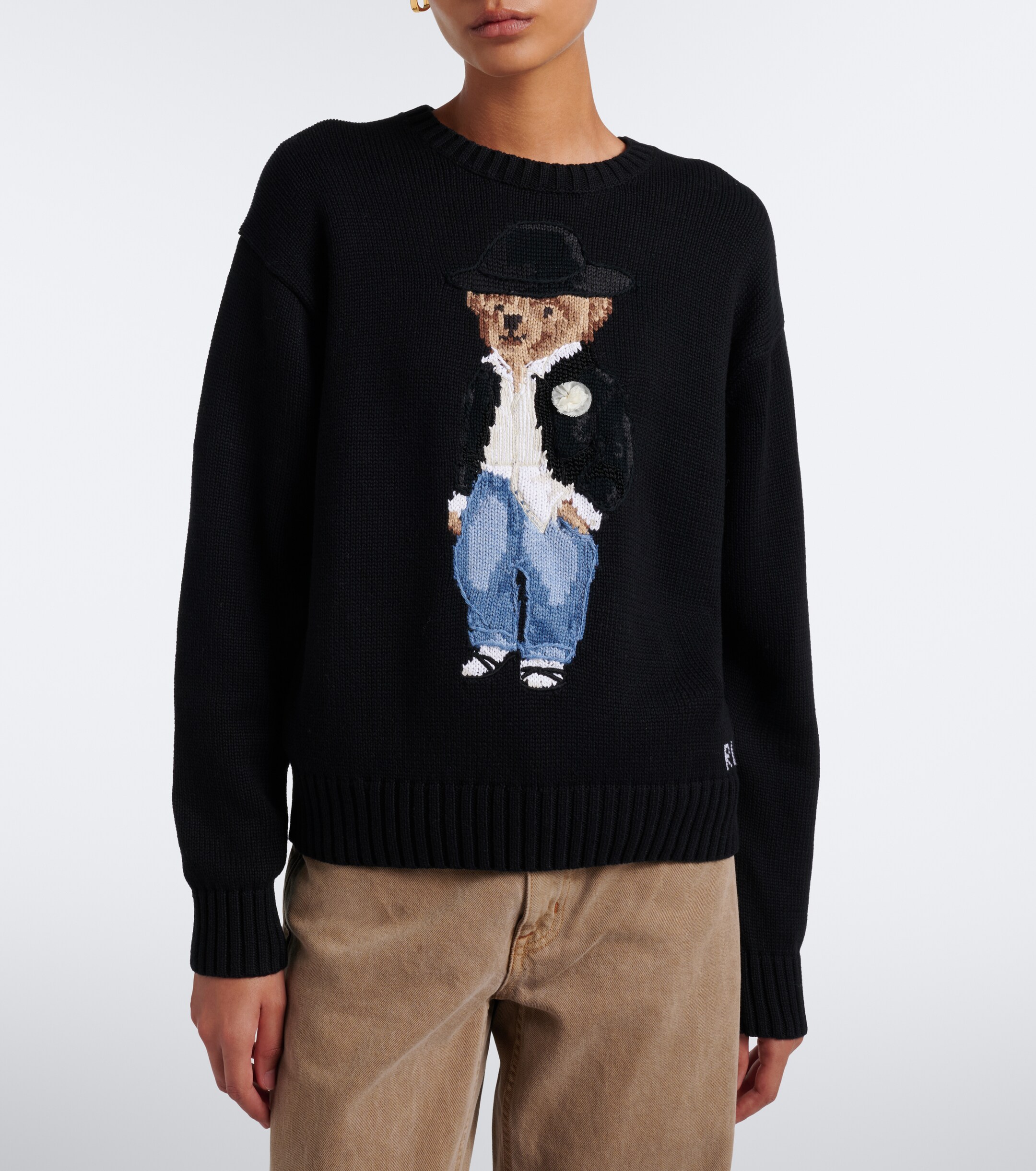 Polo Ralph Lauren Polo Ralph Lauren Polo Bear intarsia cotton sweater