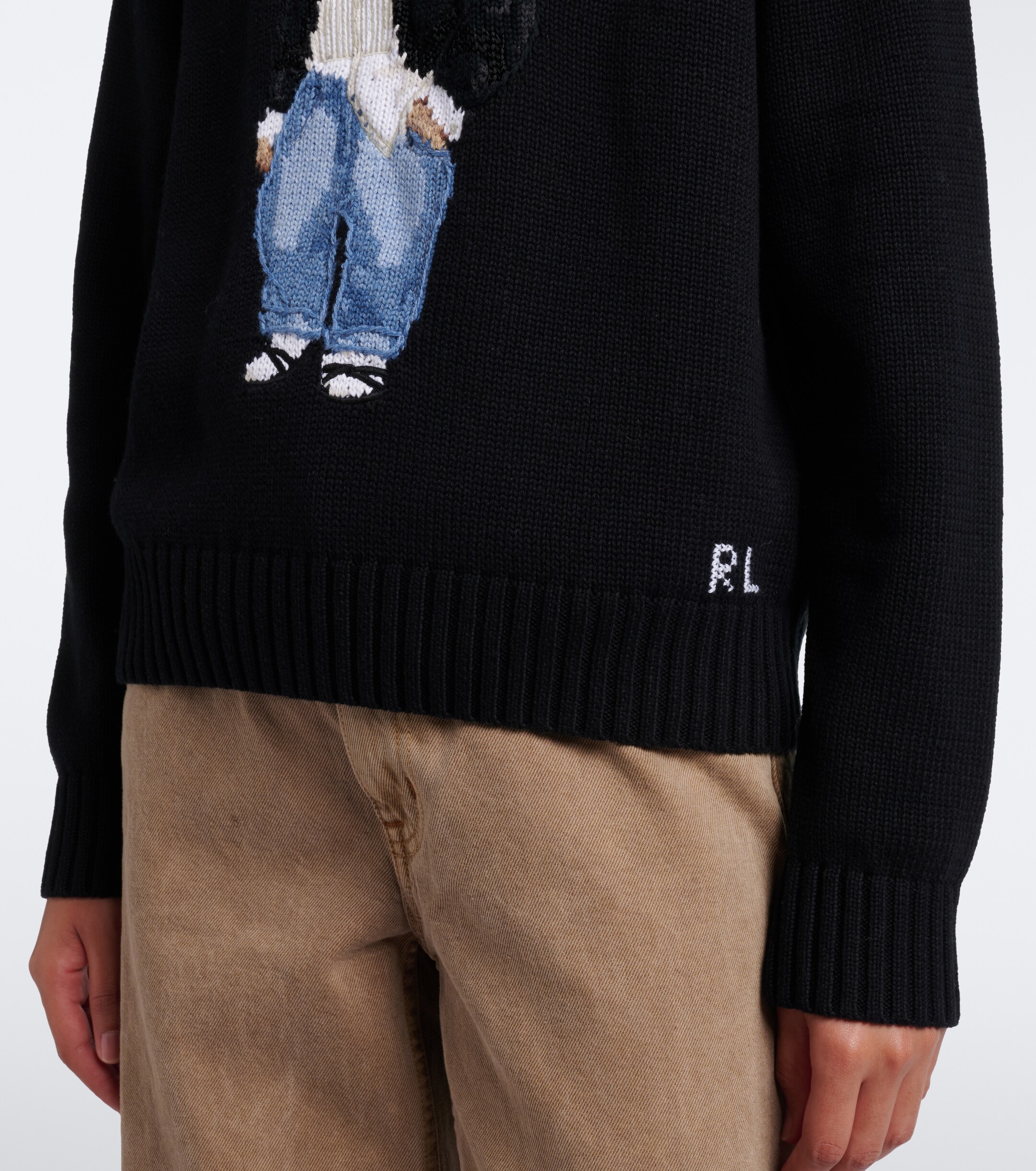 Polo Ralph Lauren Polo Ralph Lauren Polo Bear intarsia cotton sweater