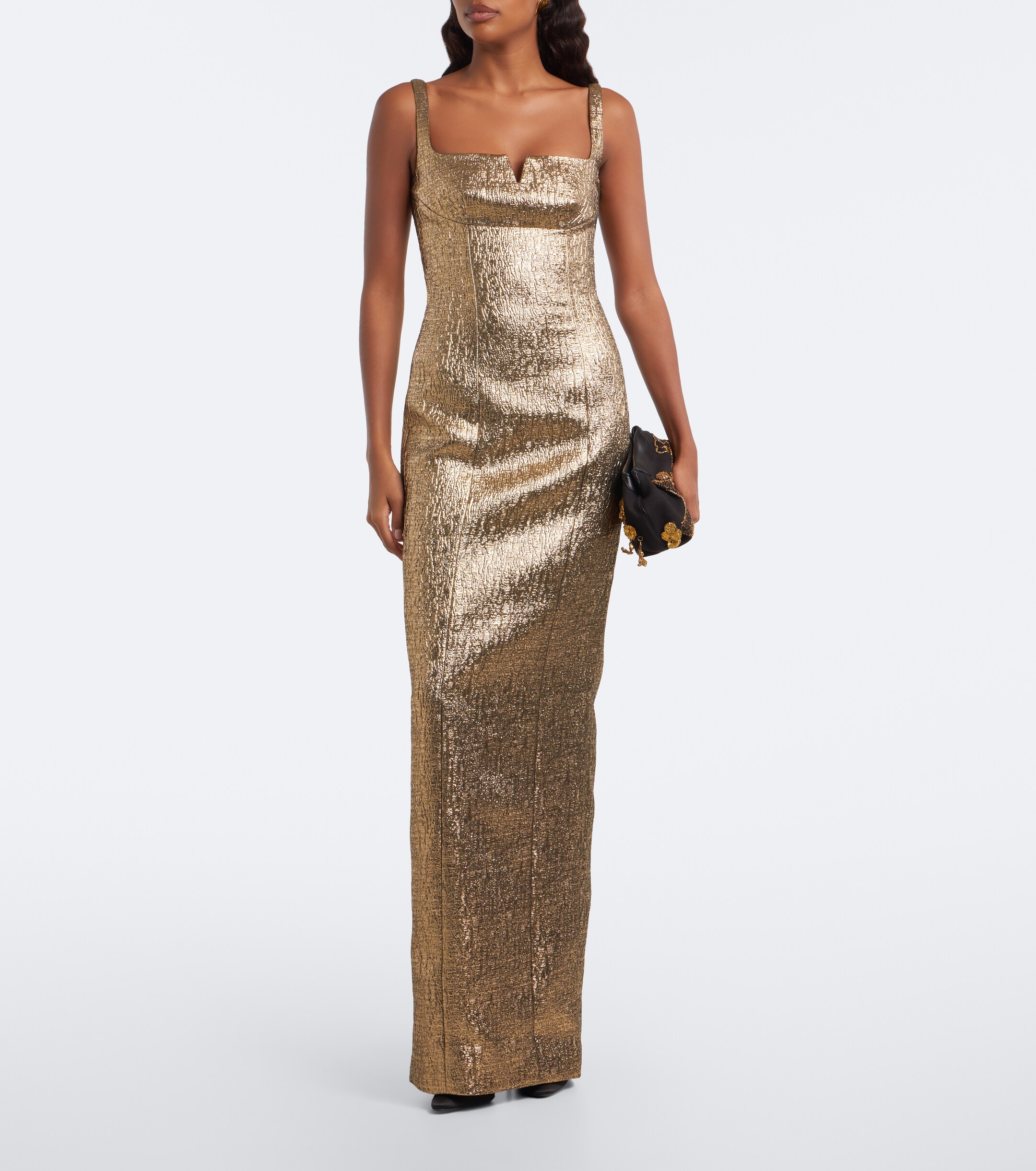 Roland Mouret Roland Mouret Lamé jacquard gown