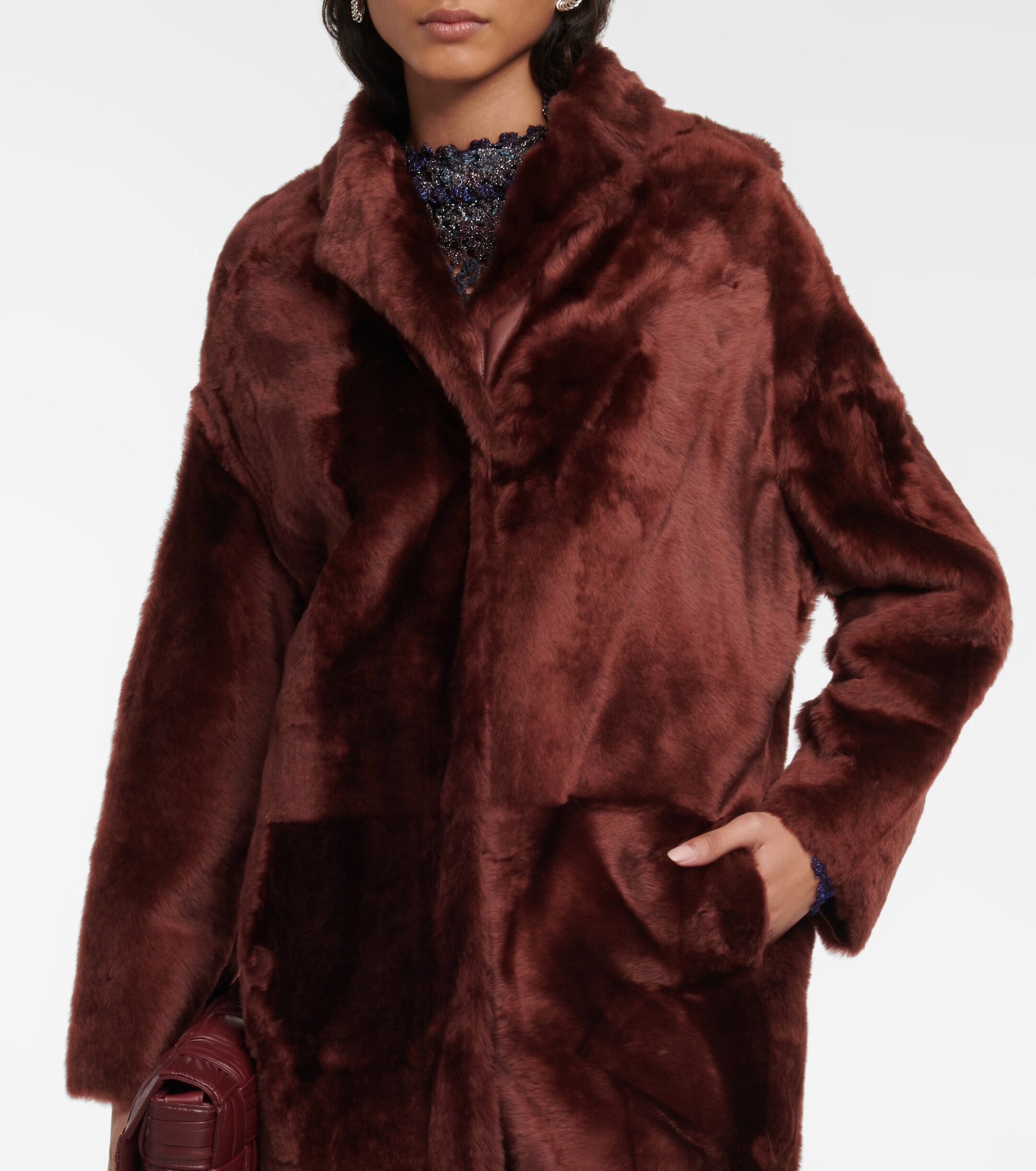 Yves Salomon Reversible shearling coat thumbnail