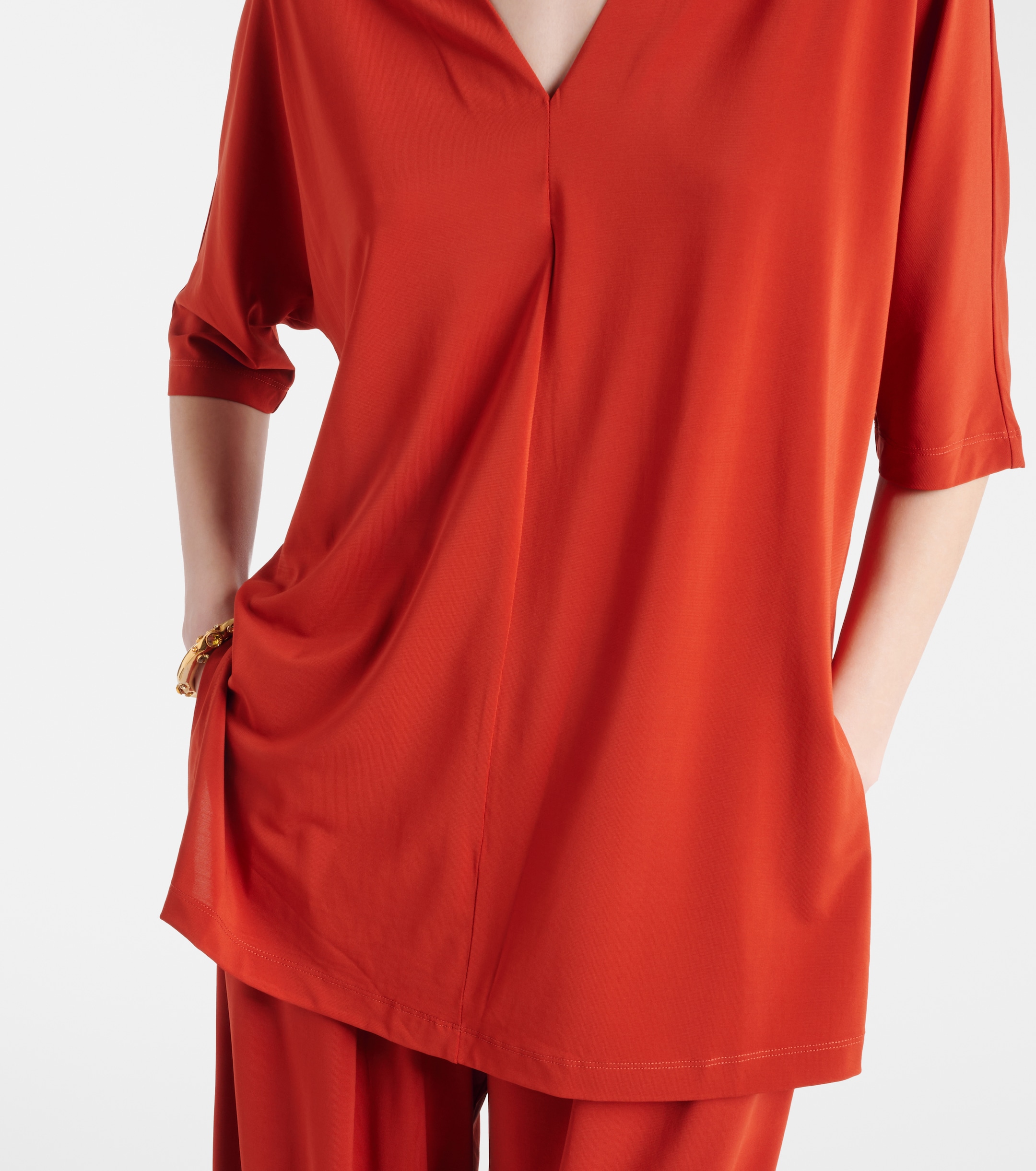 Max Mara Linfa jersey crêpe blouse
