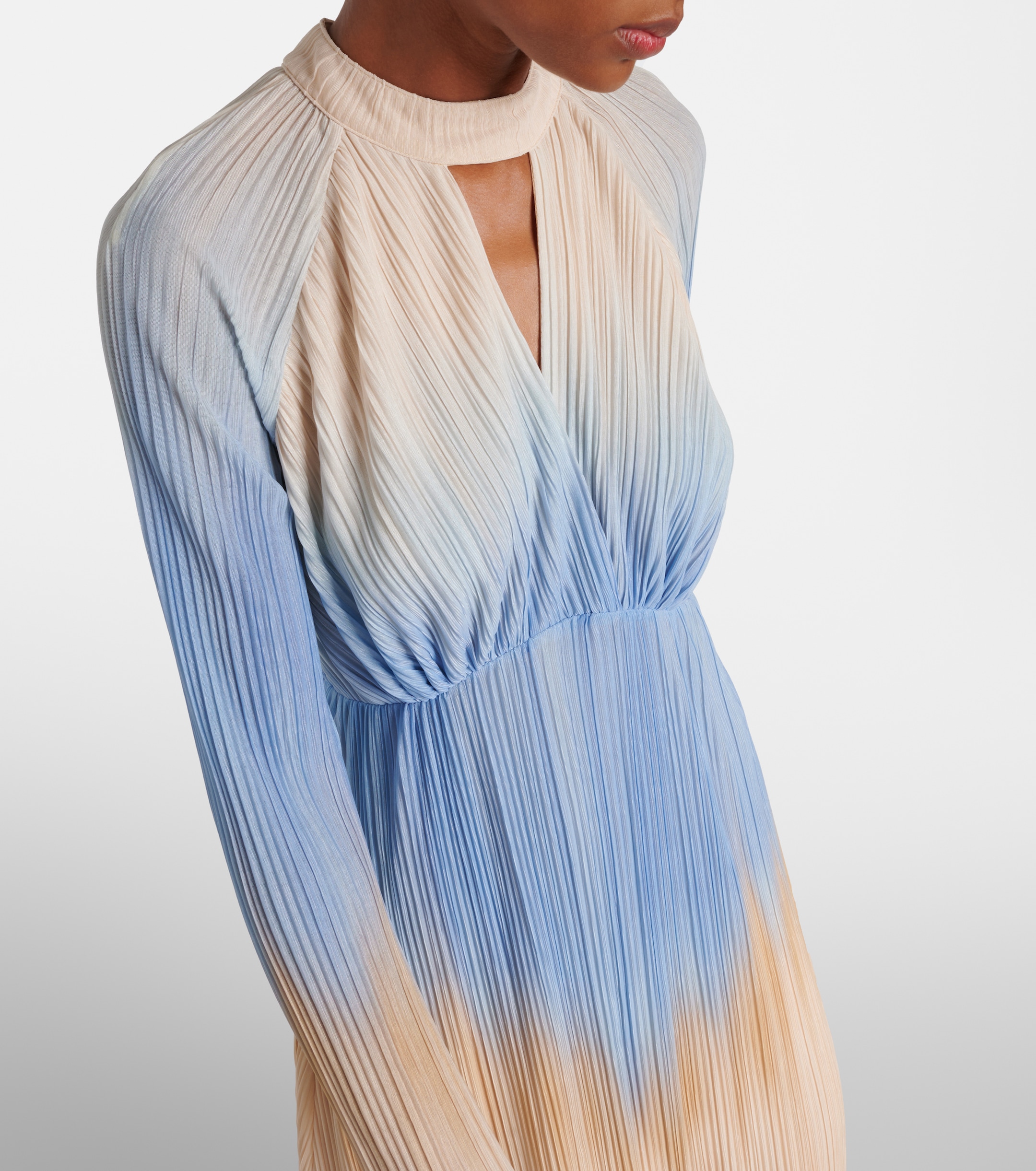 SIMKHAI Calina pleated midi dress