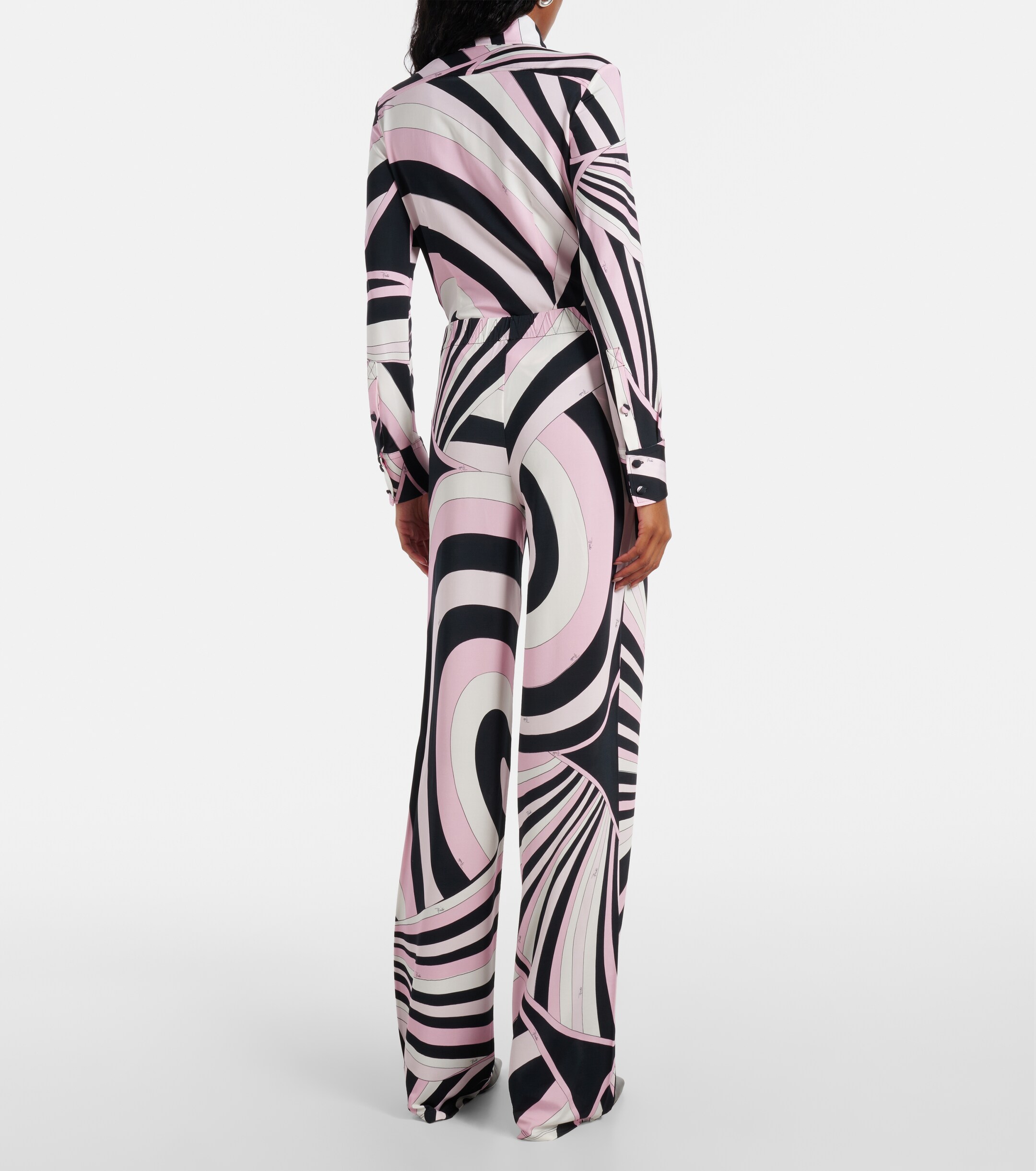 Pucci Iride jersey satin straight pants