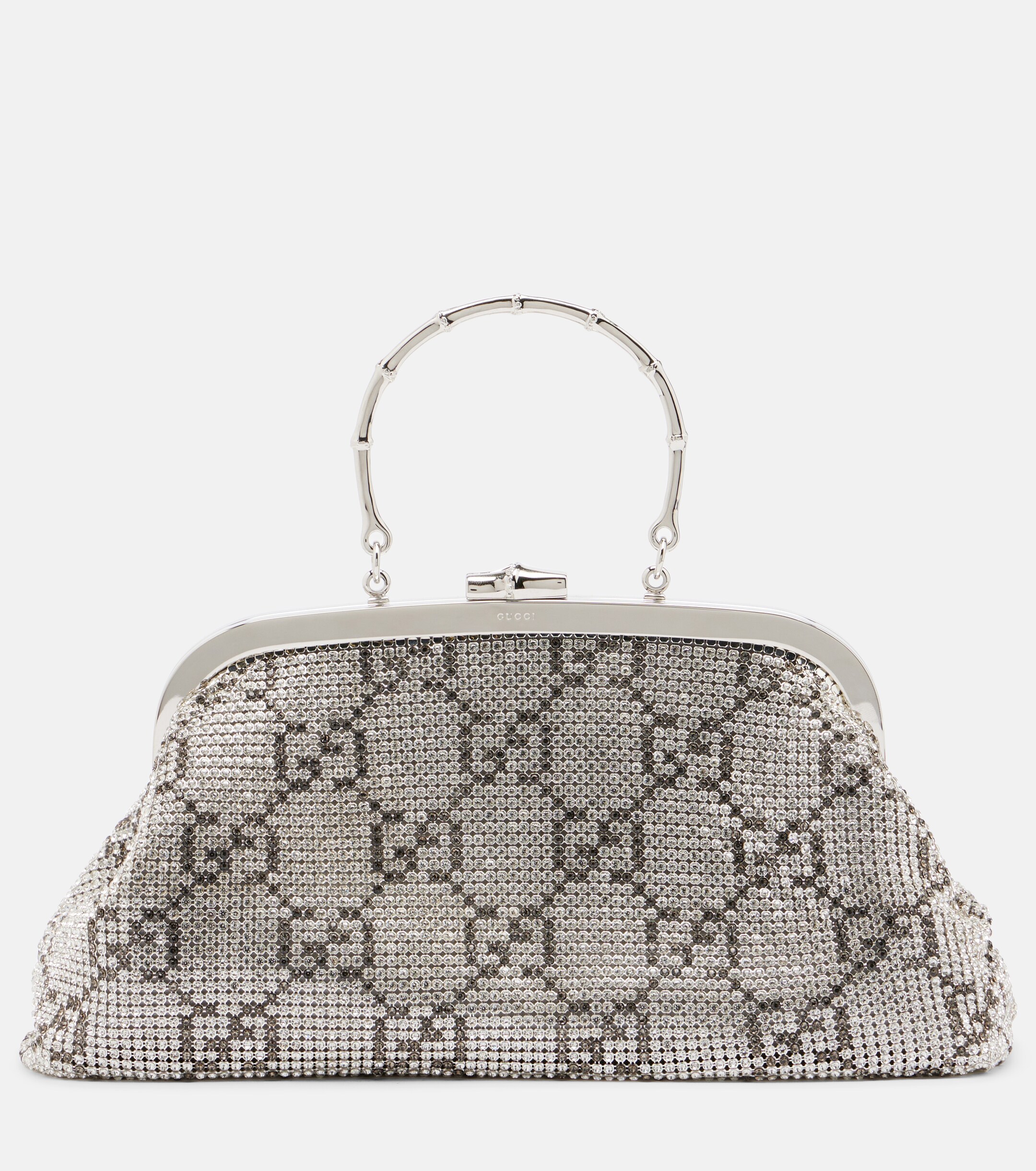 Gucci GG Medium crystal-embellished clutch
