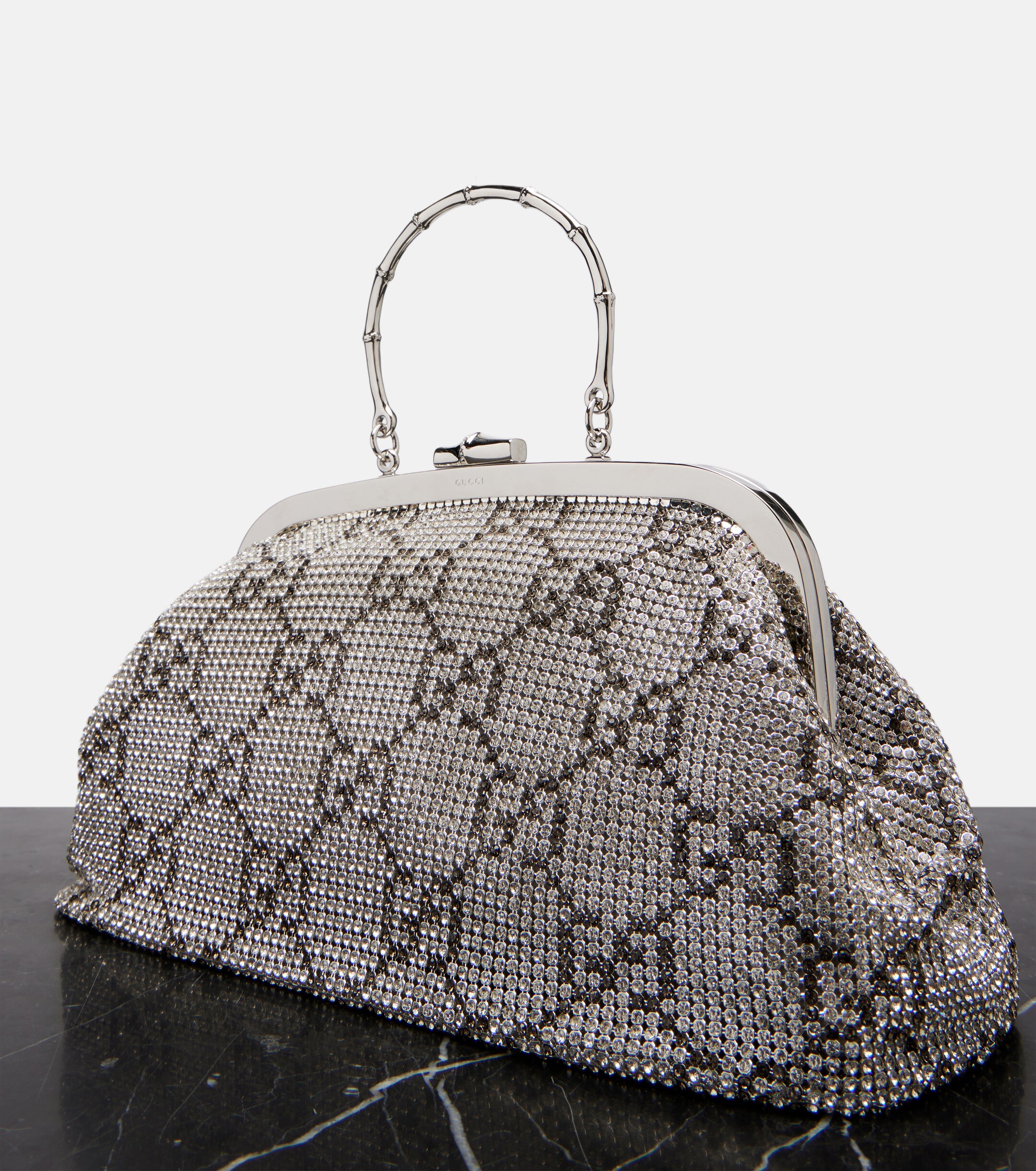 Gucci GG Medium crystal-embellished clutch