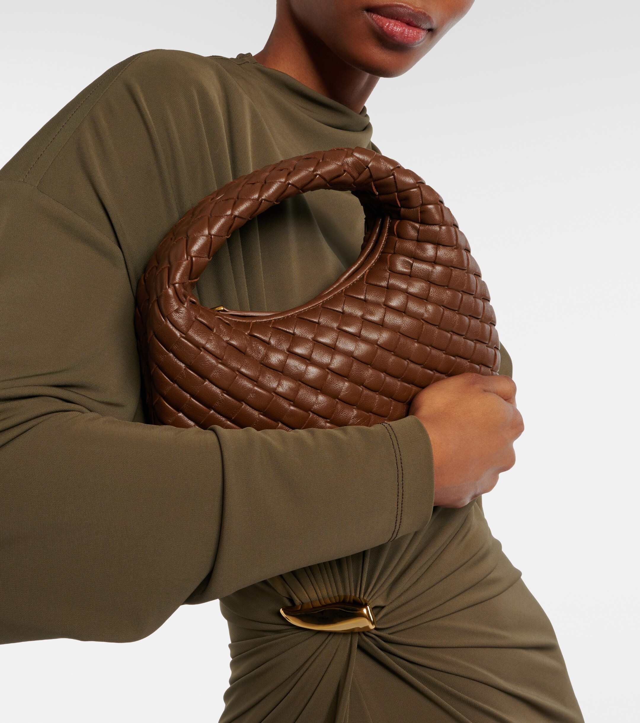 Bottega Veneta Baby Veneta leather top-handle bag