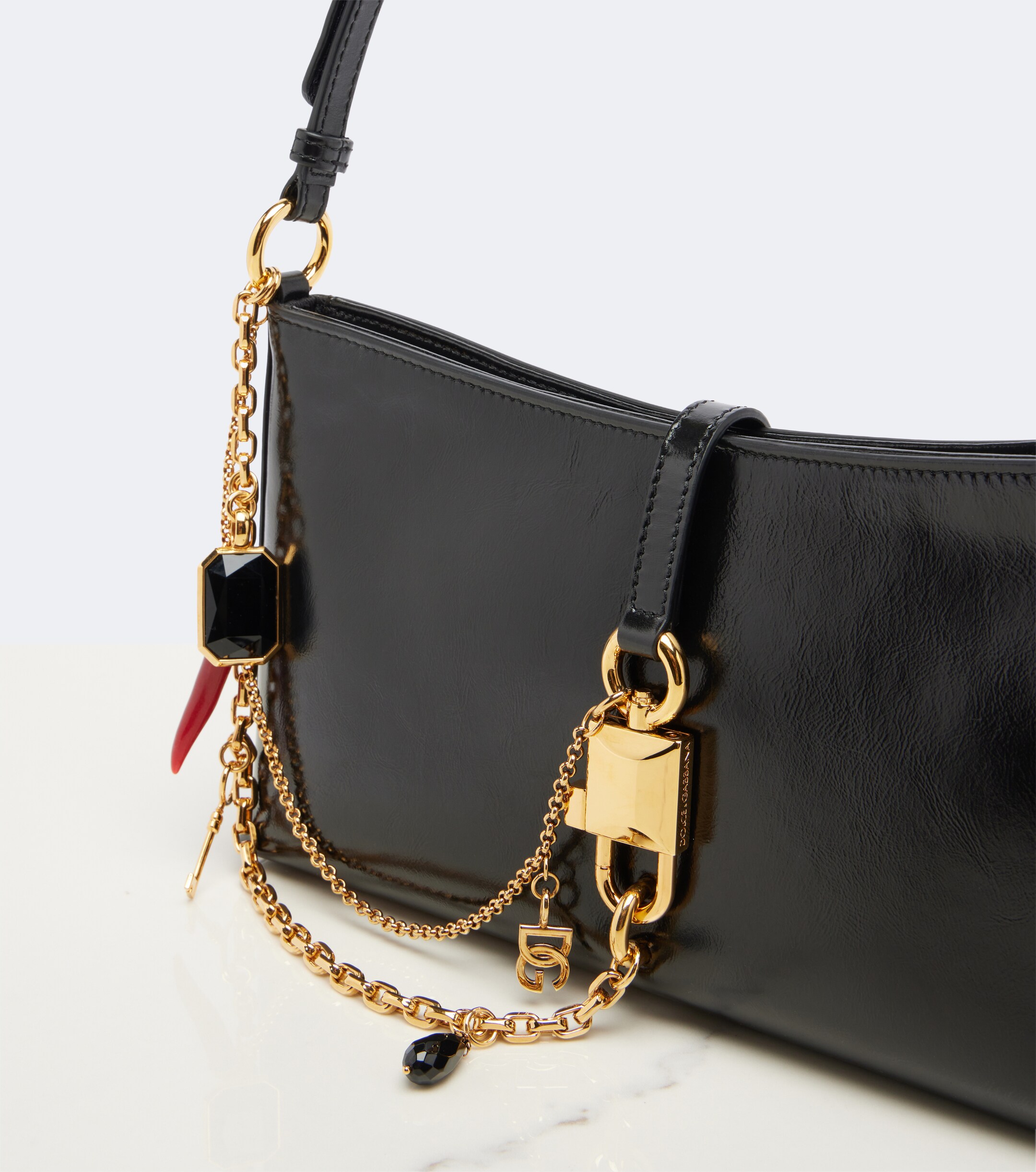 Dolce&Gabbana Velata Small leather shoulder bag