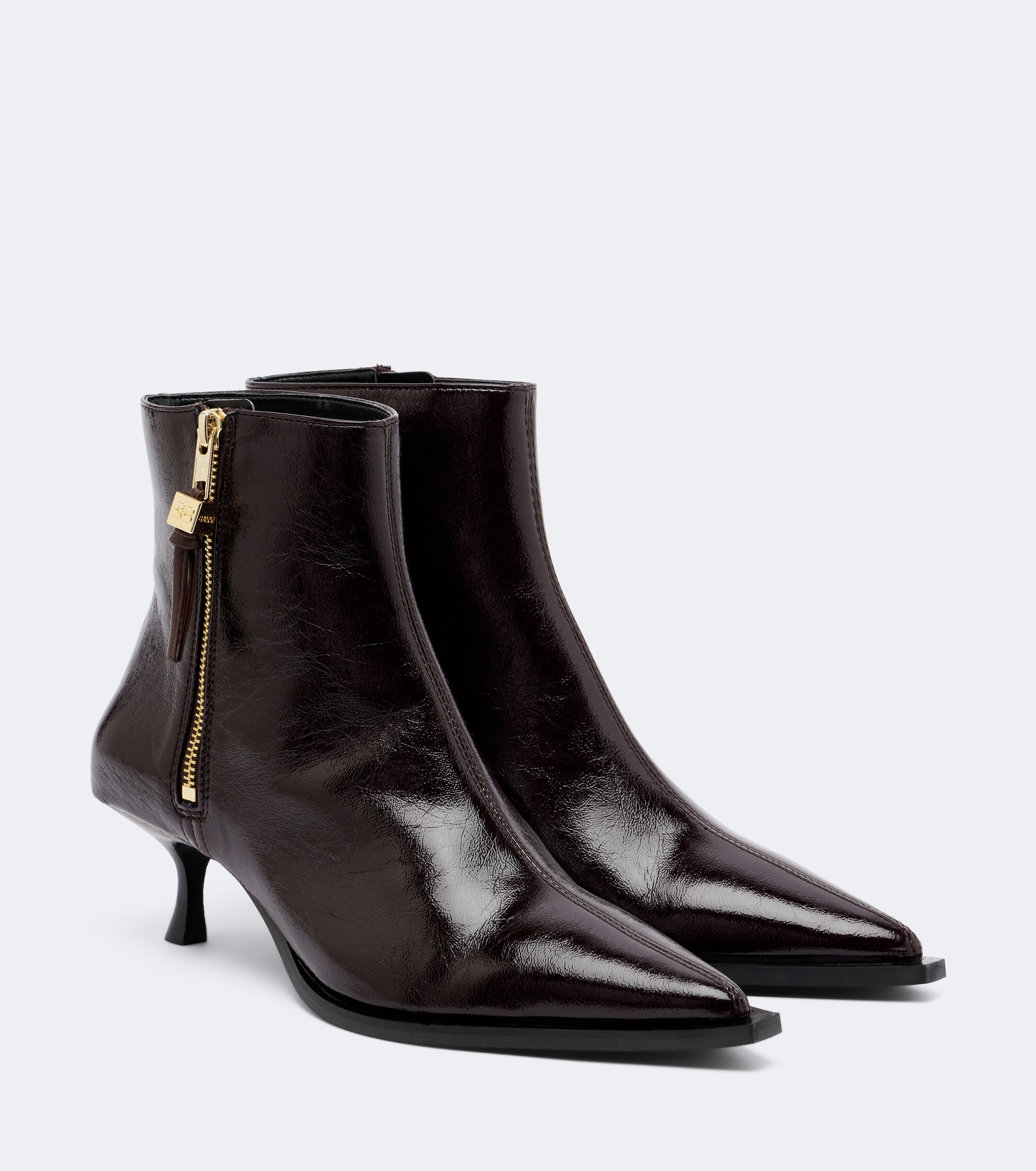 GANNI Ganni Ana textured ankle boots