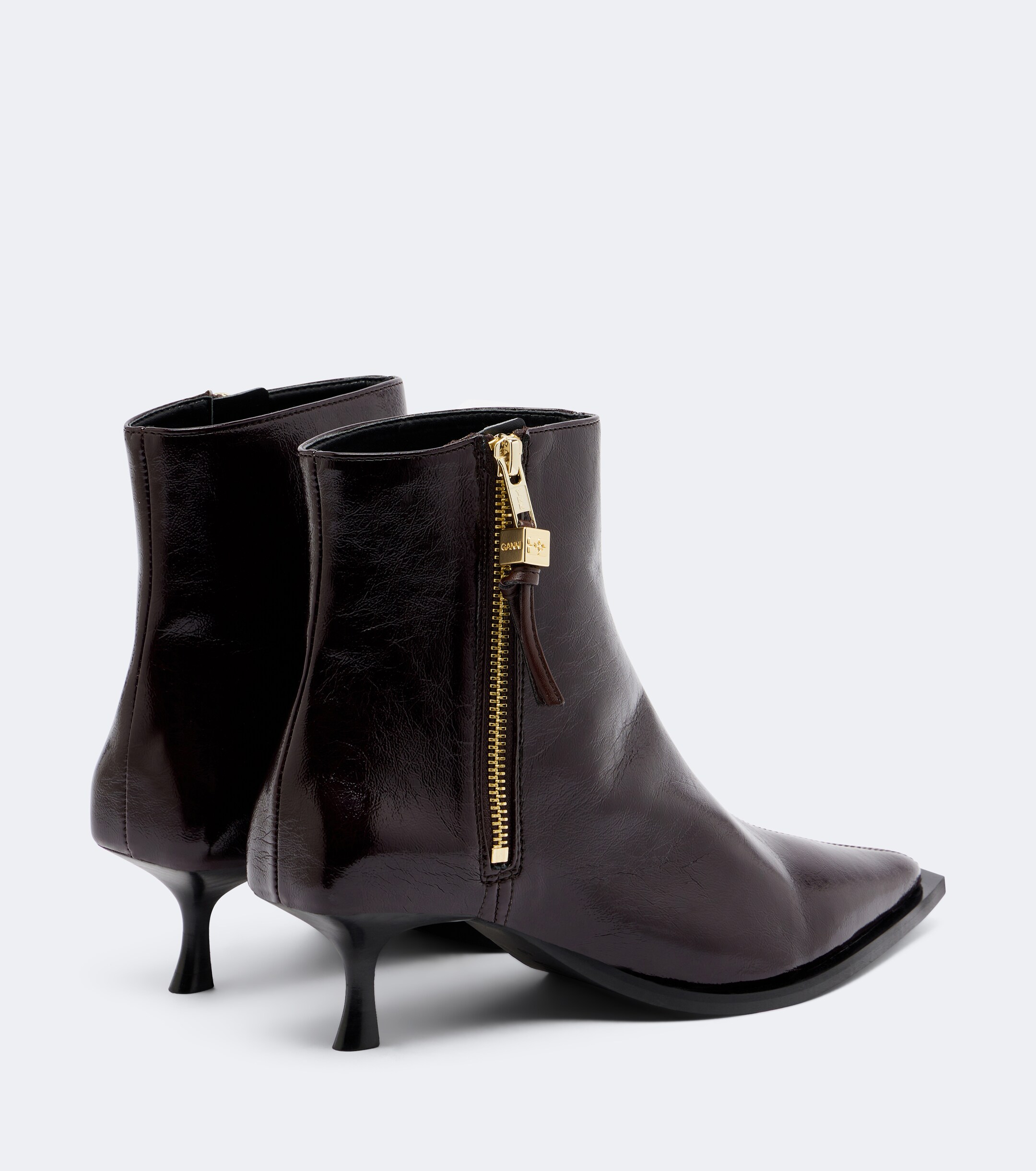 GANNI Ganni Ana textured ankle boots