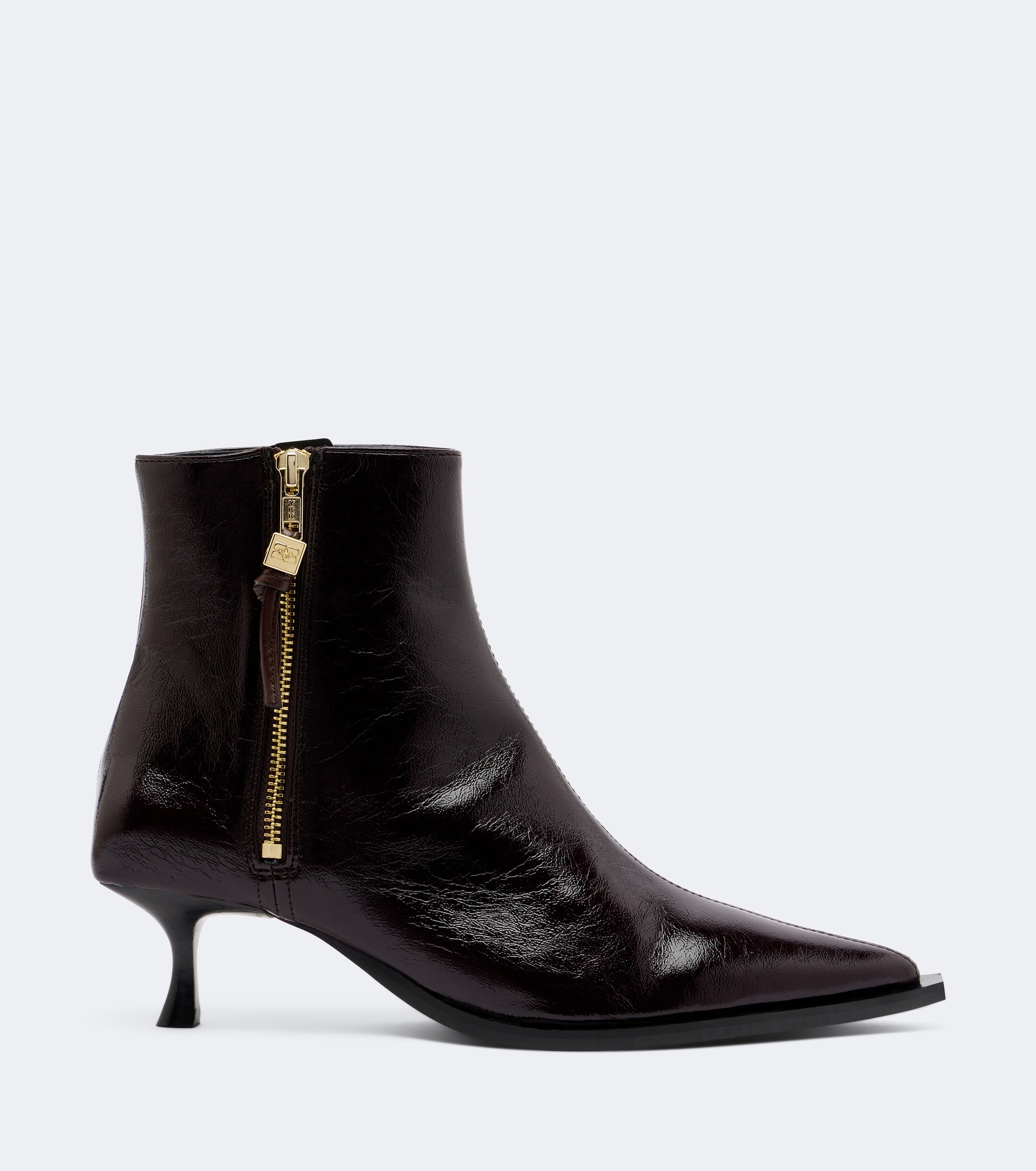 GANNI Ganni Ana textured ankle boots
