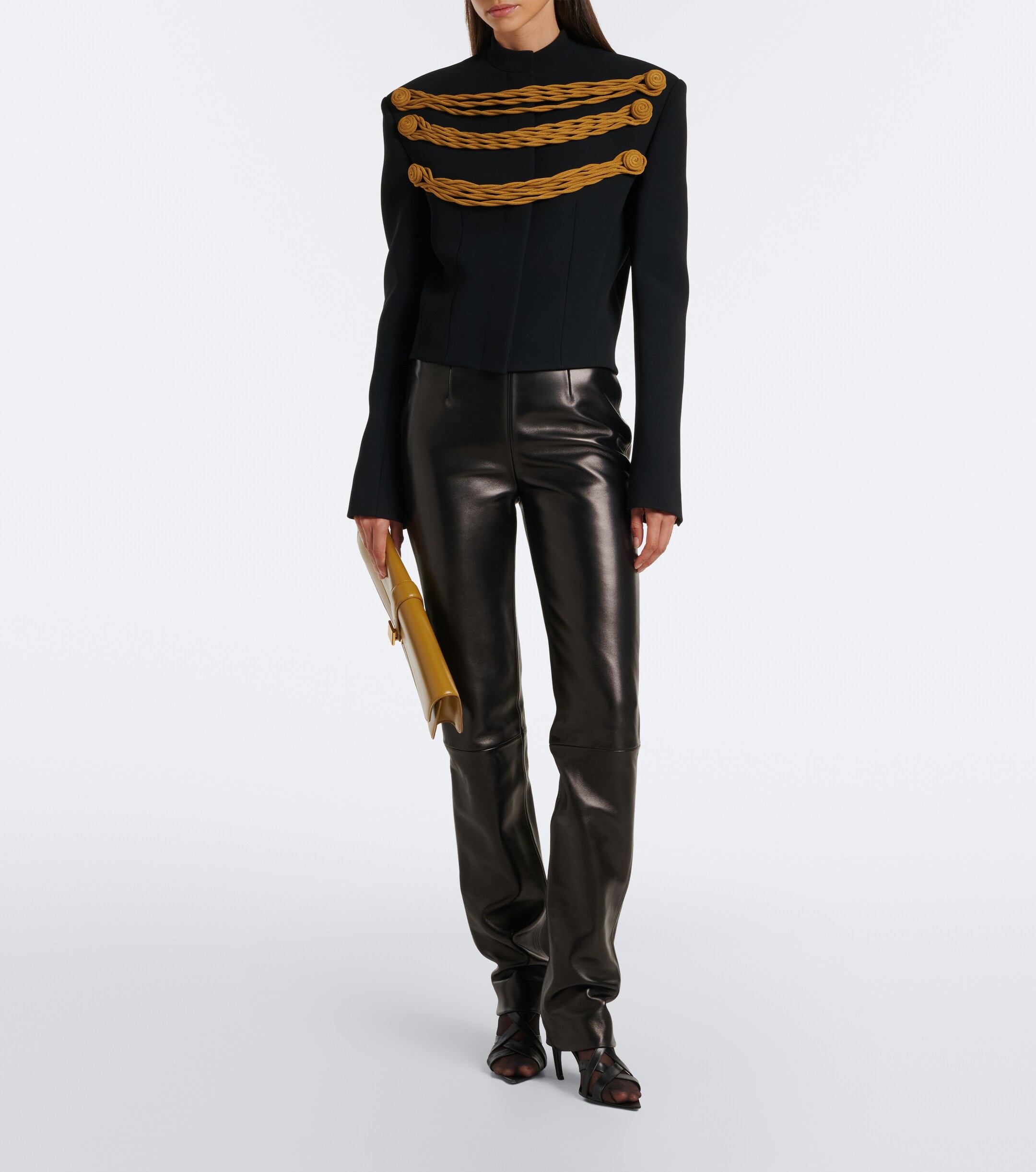 KHAITE Khaite Ryden leather slim pants