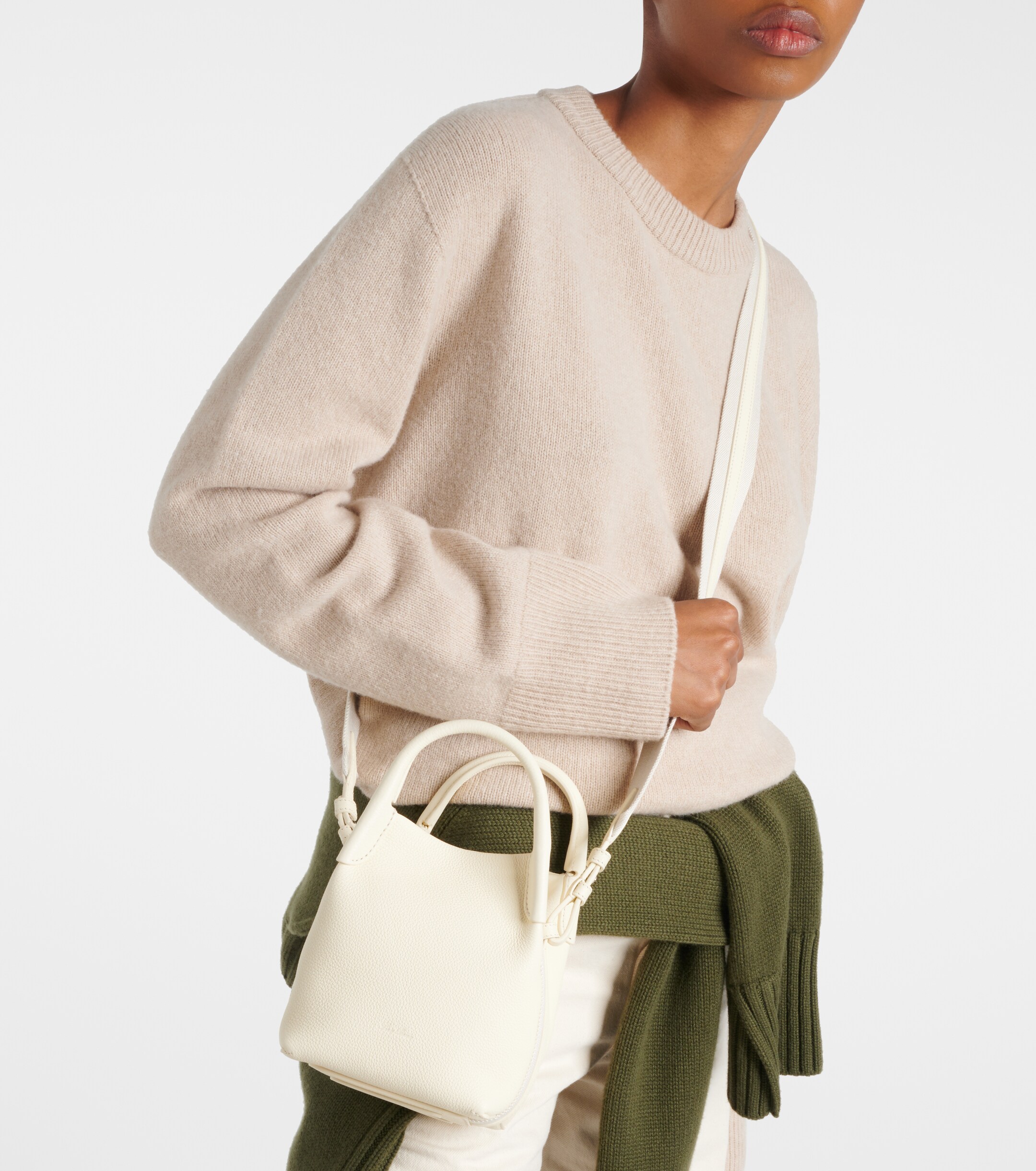 Loro Piana Bale Micro leather tote bag