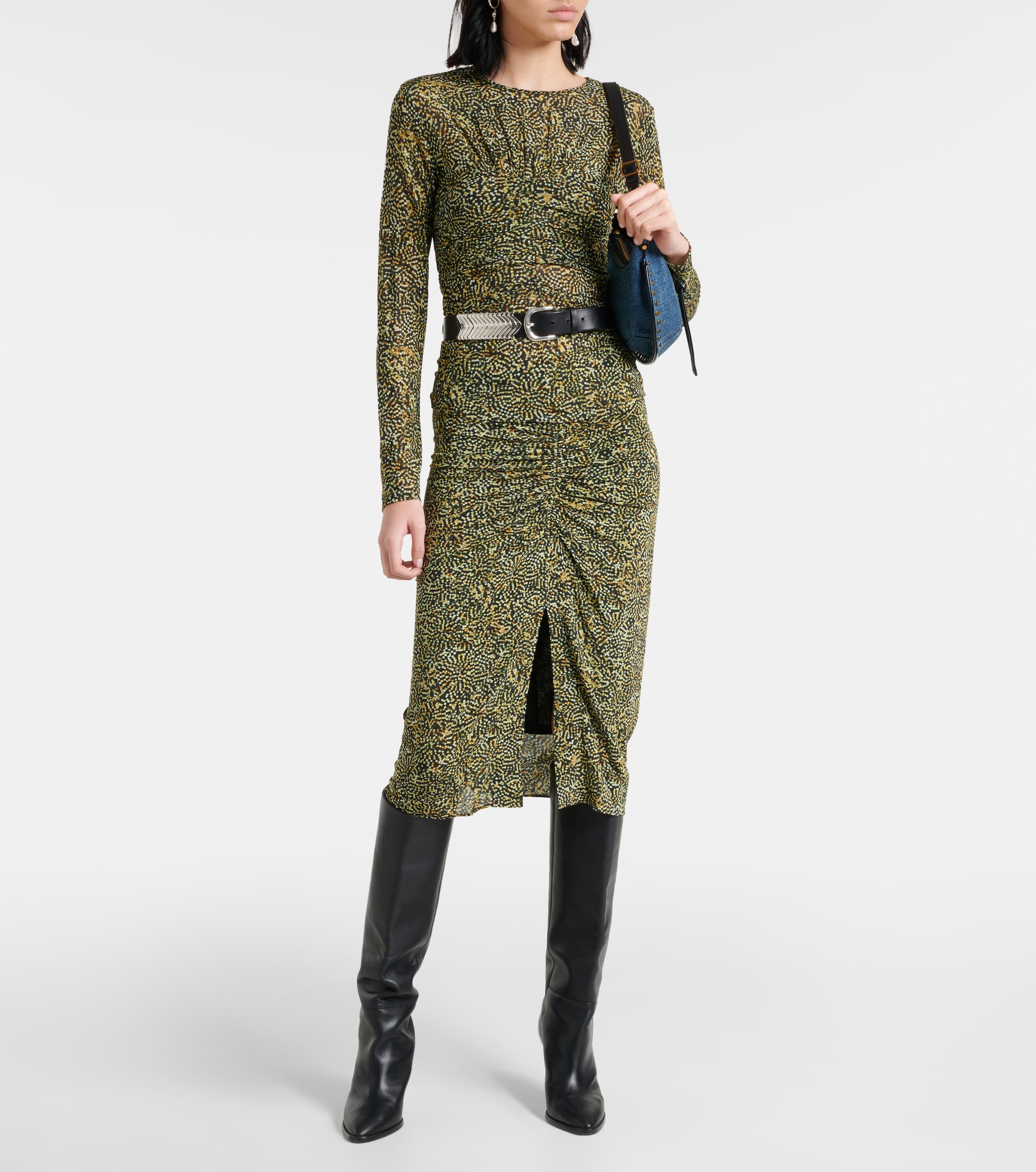 Isabel Marant Jalilagb draped jersey top