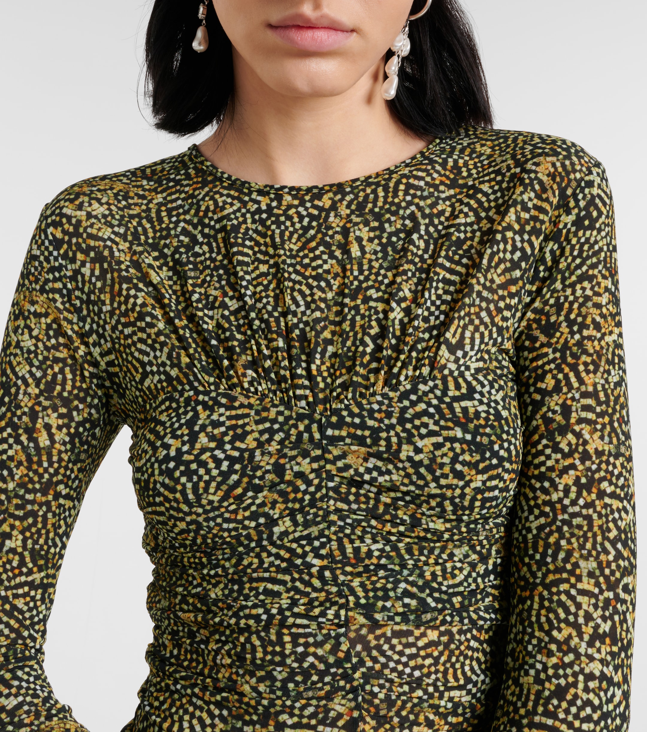 Isabel Marant Jalilagb draped jersey top