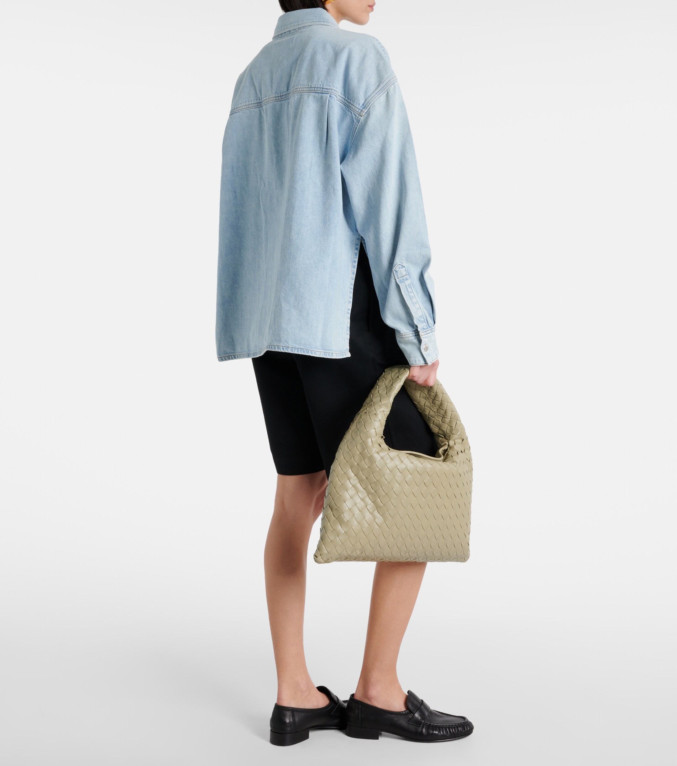 Agolde Gwen Slice denim shirt thumbnail