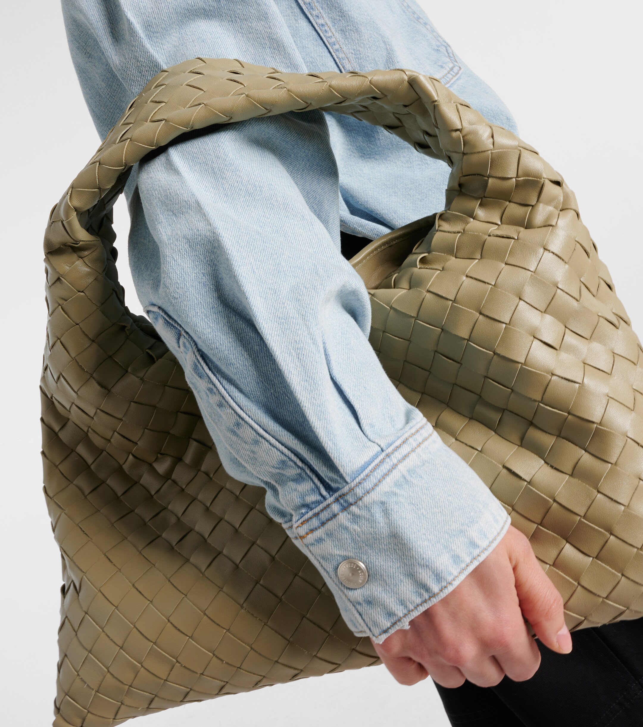 Agolde Gwen Slice denim shirt thumbnail