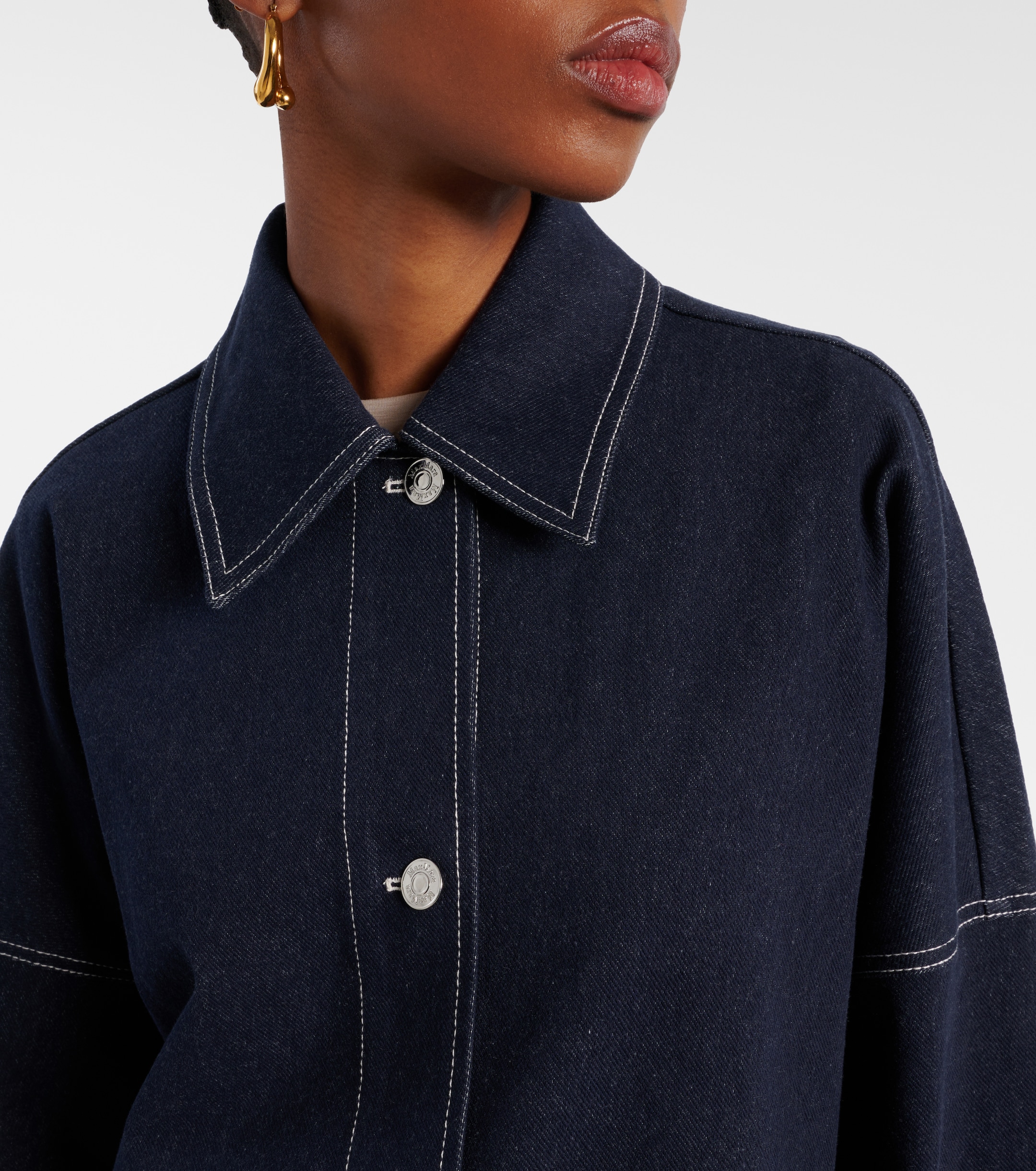 Max Mara - Yen denim overshirt | Plush
