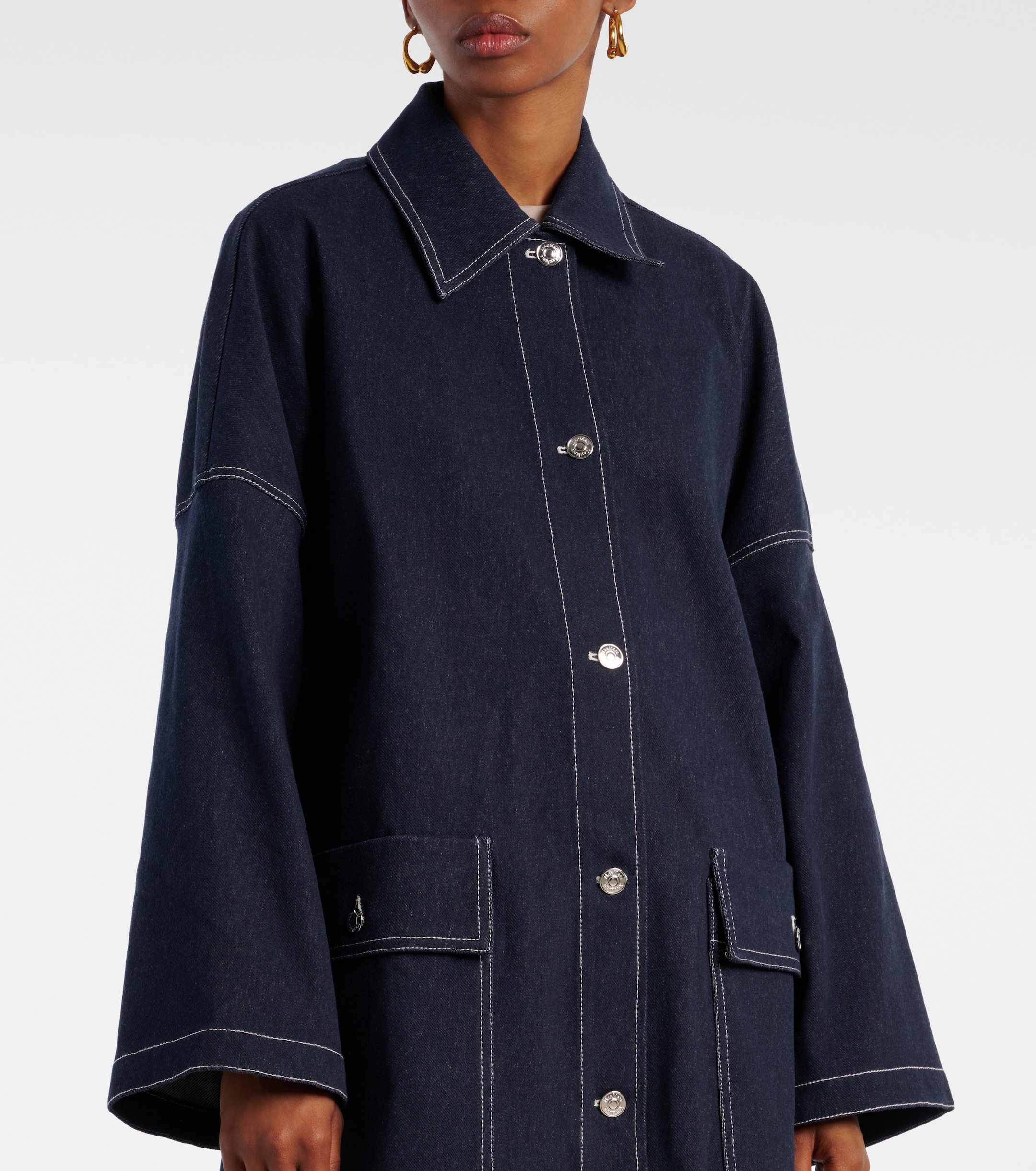 Max Mara Yen denim overshirt thumbnail