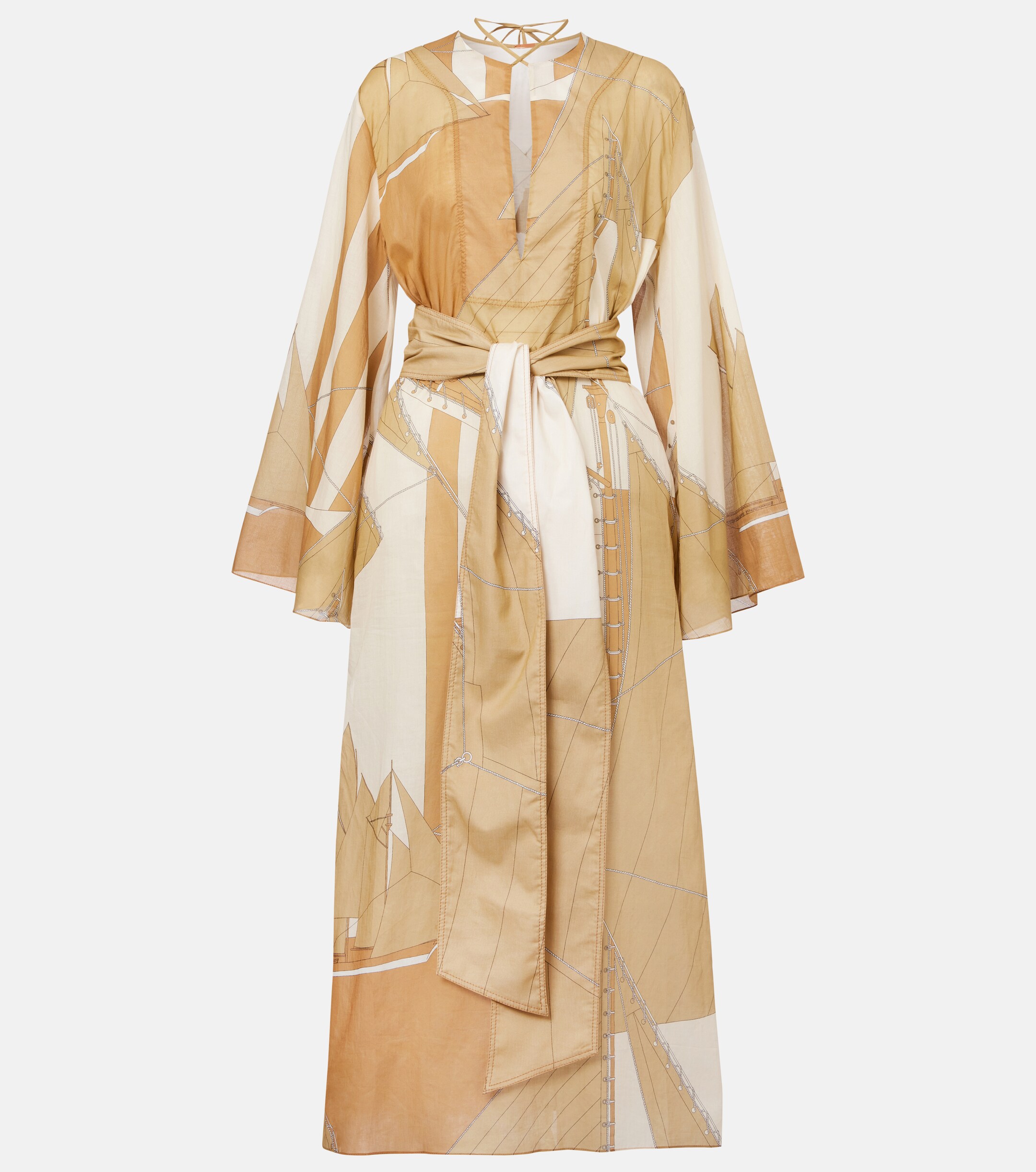 Johanna Ortiz Johanna Ortiz Aqua Cruiser cotton voile kaftan